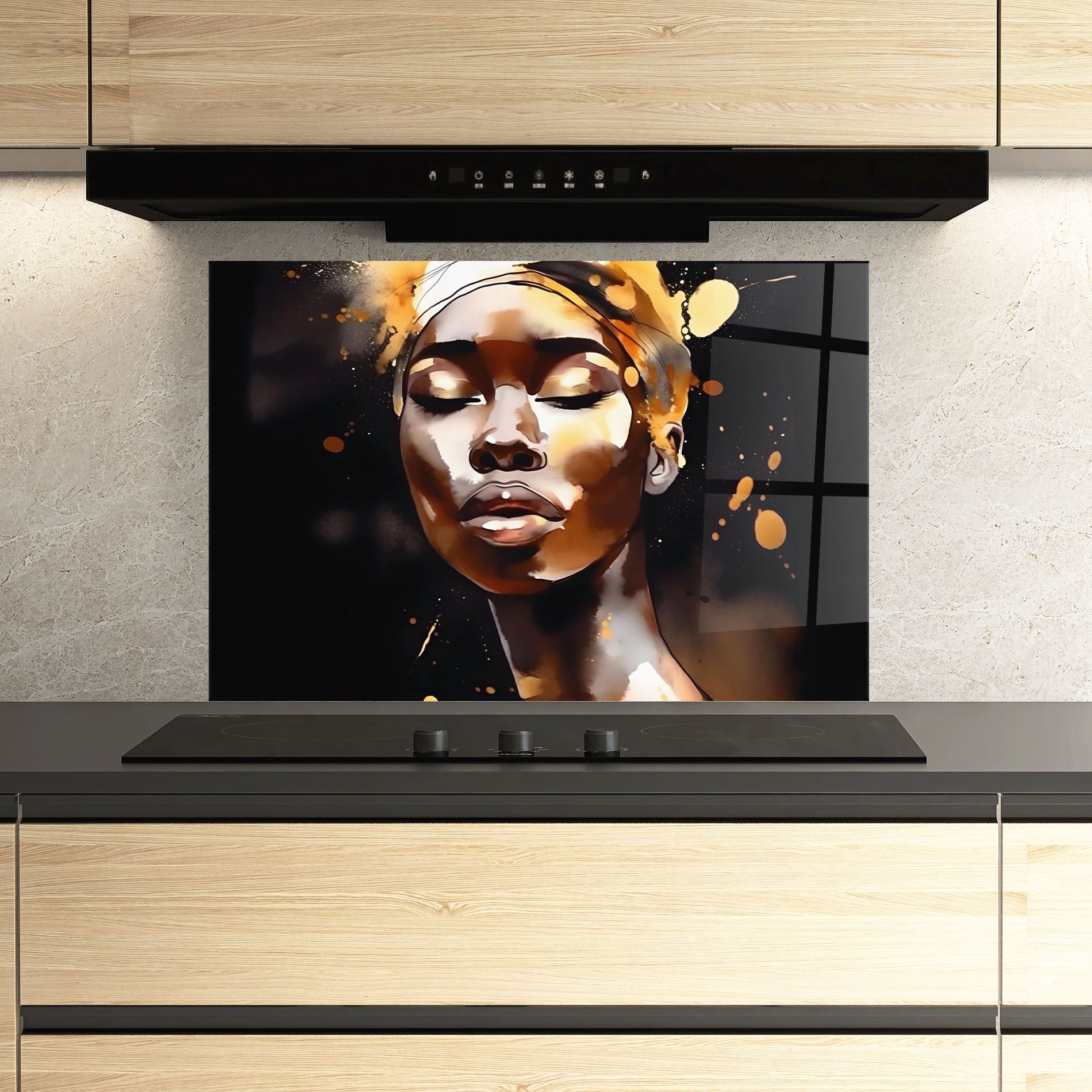 Abstract Gold Woman mockup 3