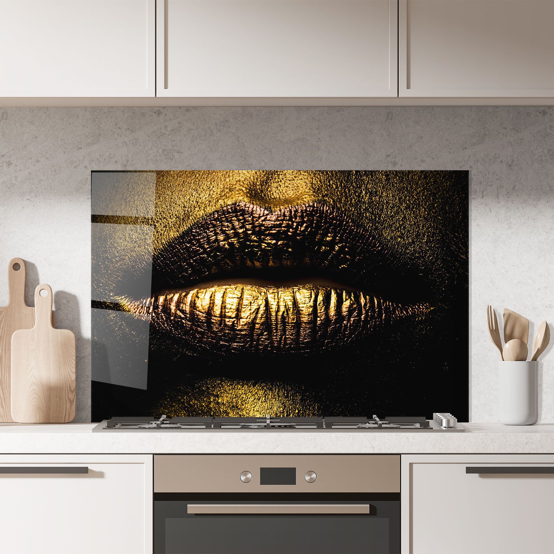 Gold Metal Lips mockup 7