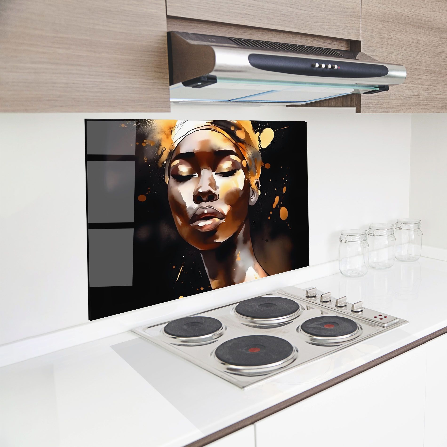 Abstract Gold Woman mockup 8