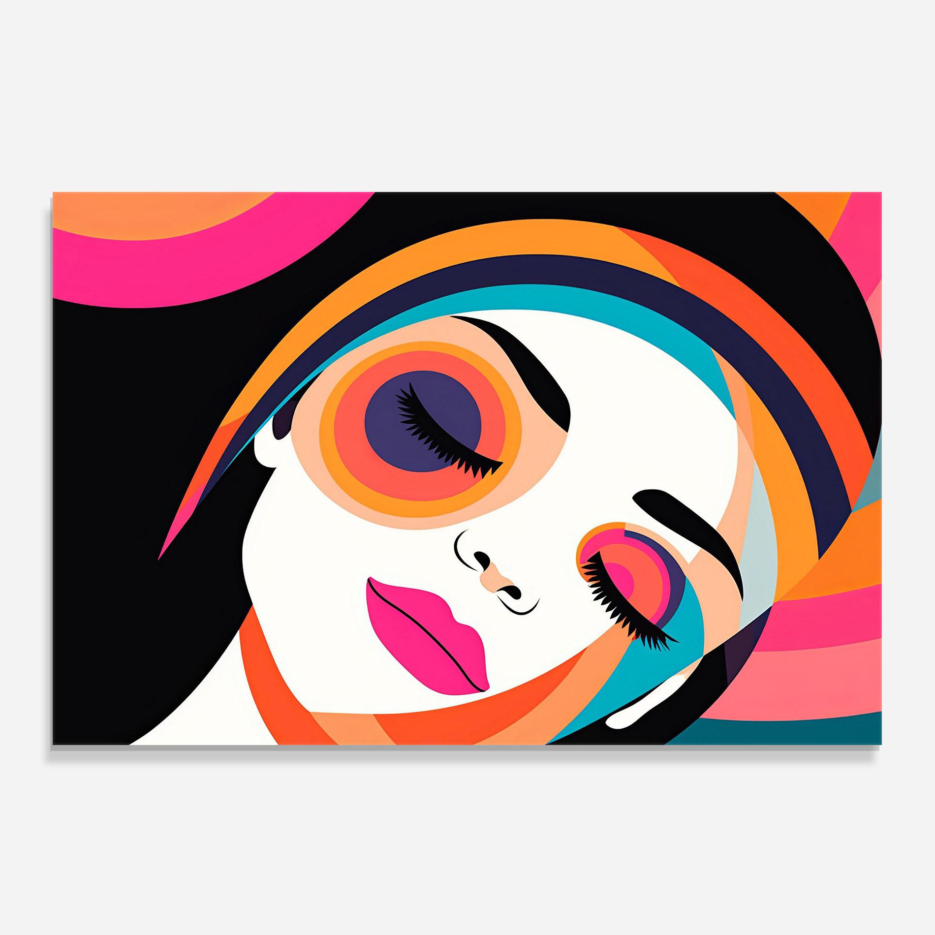 Konyhai üveg hátfal Hypnotic Dreams mockup 0