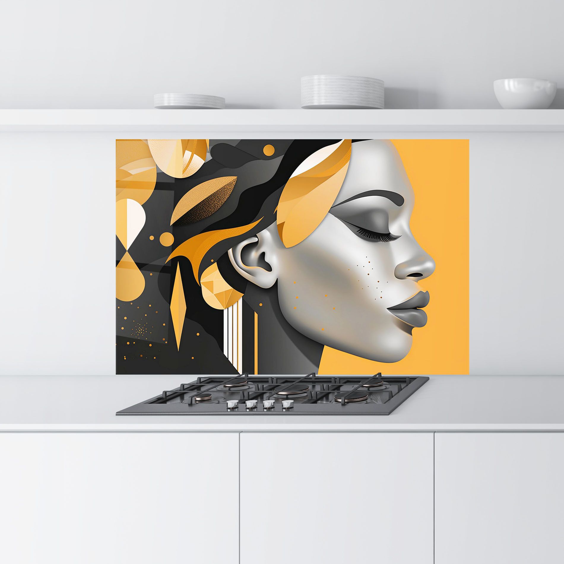 Dreamy Grey Woman mockup 9