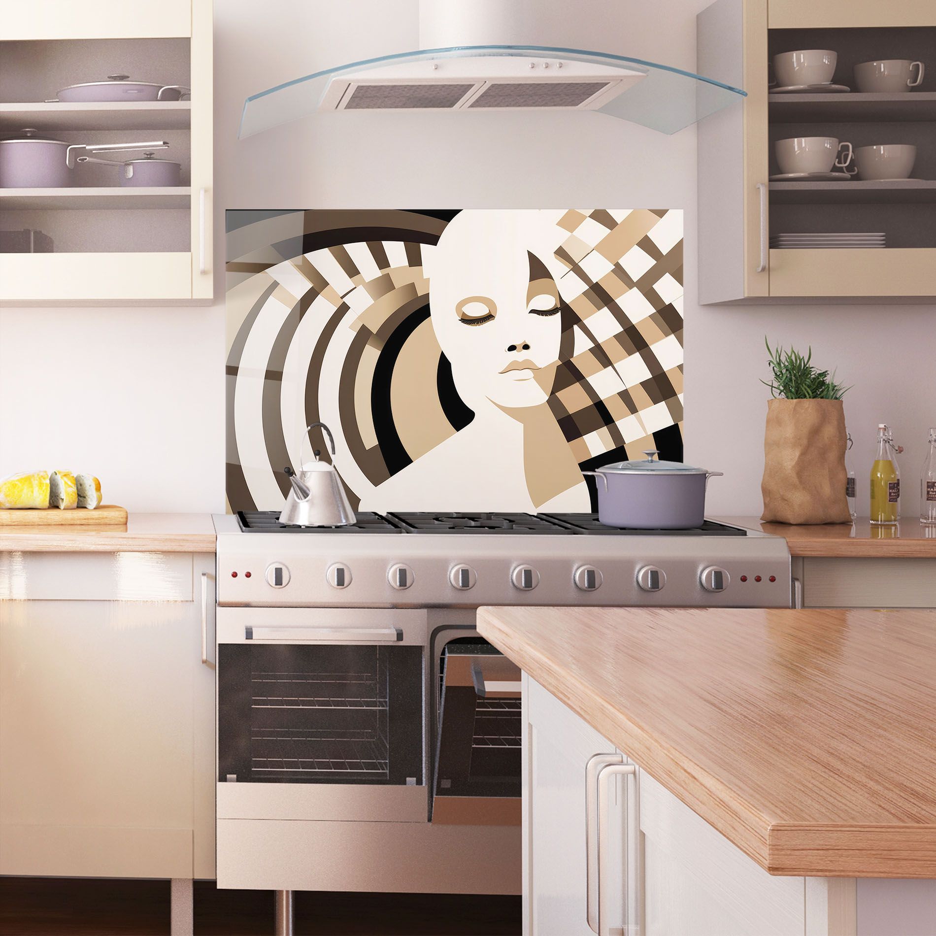 Op Art Portrait mockup 1