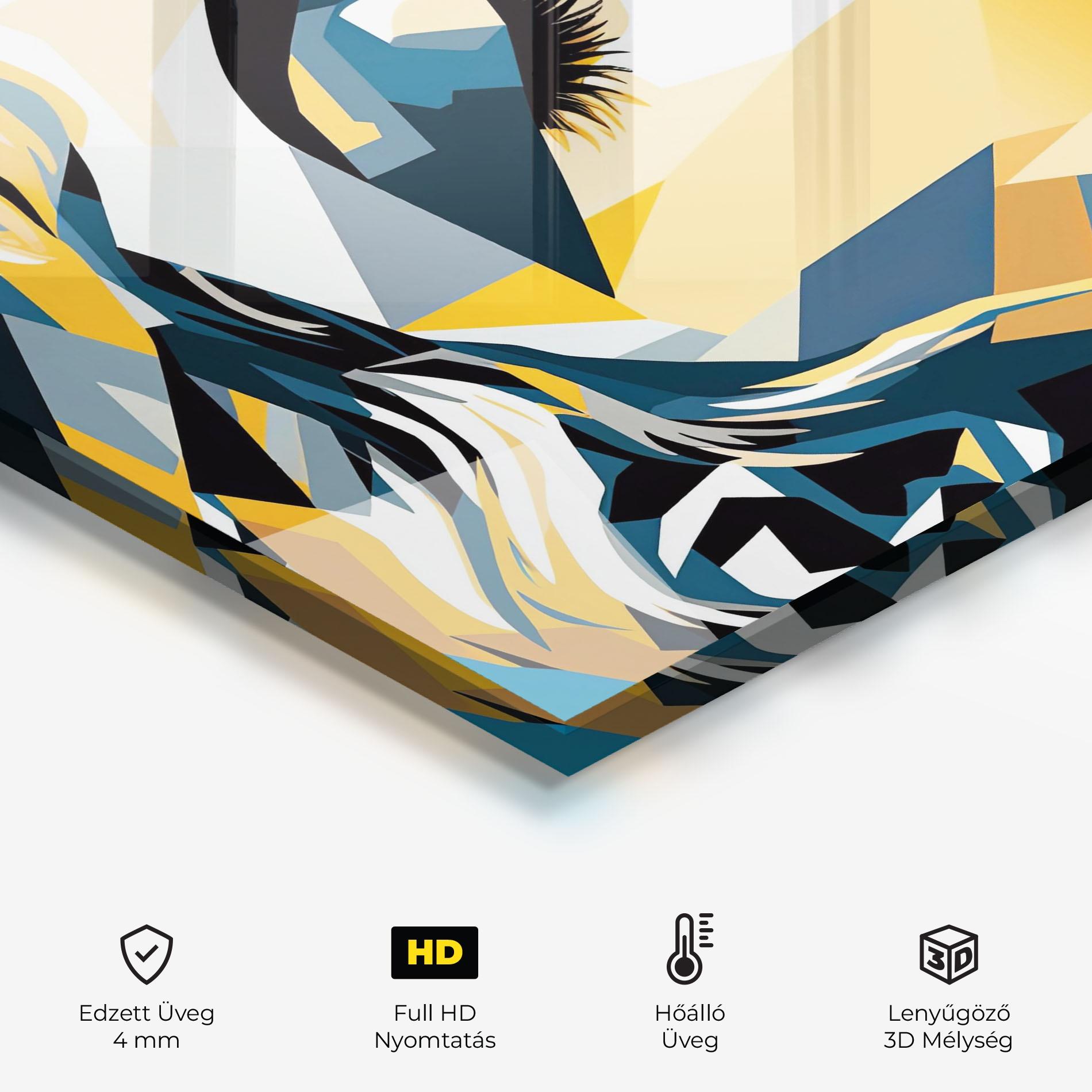 Konyhai üveg hátfal Synthetic Dreamy Girl mockup 2