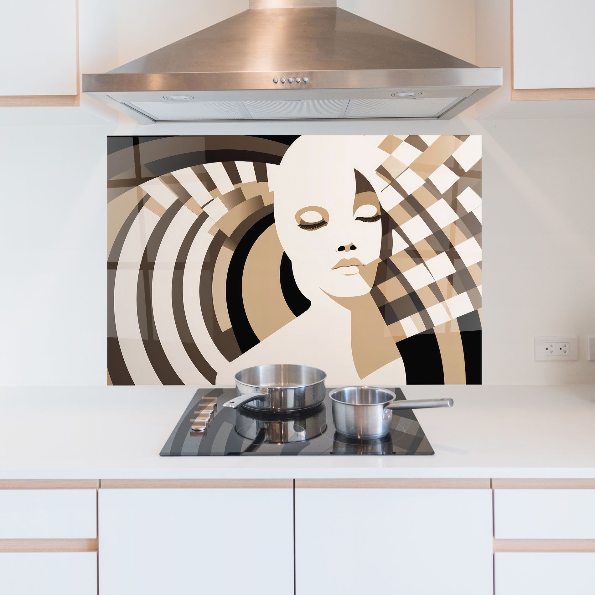 Op Art Portrait mockup 5
