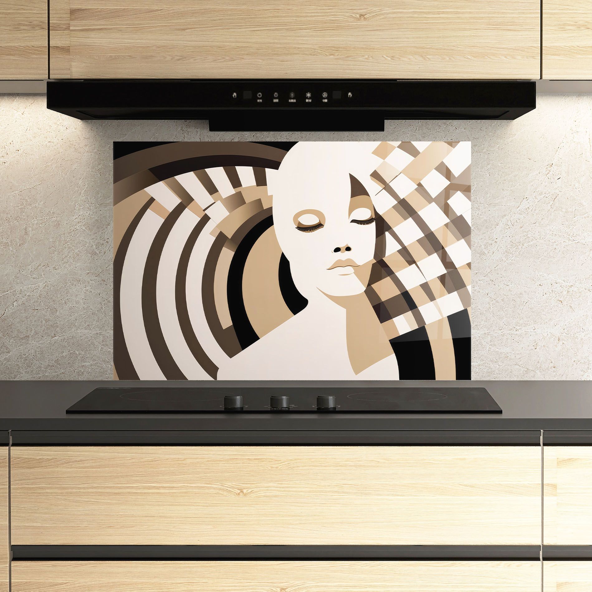 Op Art Portrait mockup 3