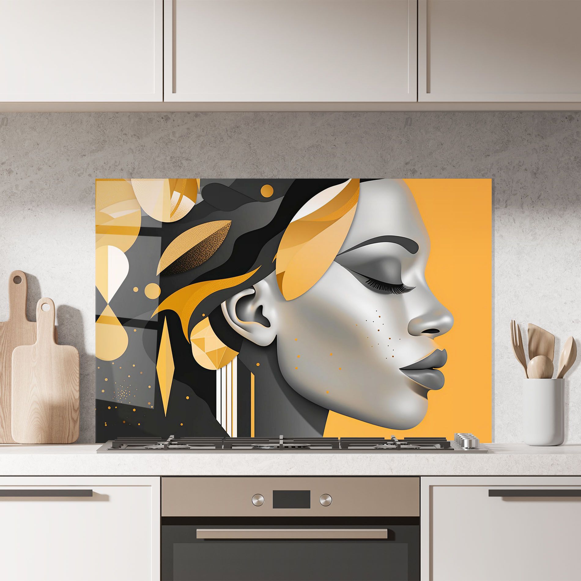 Dreamy Grey Woman mockup 7