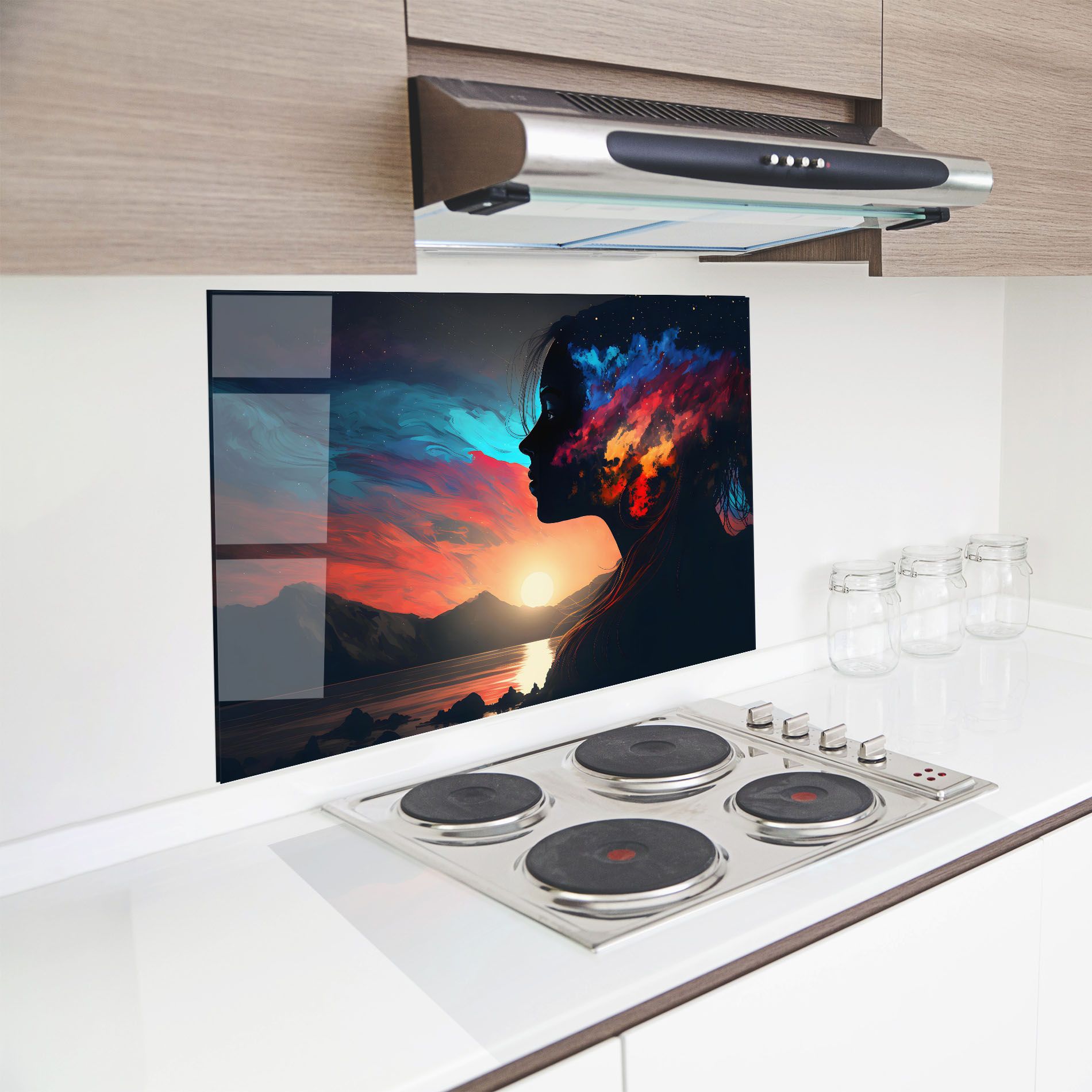 Mystical Woman Silhouette mockup 8