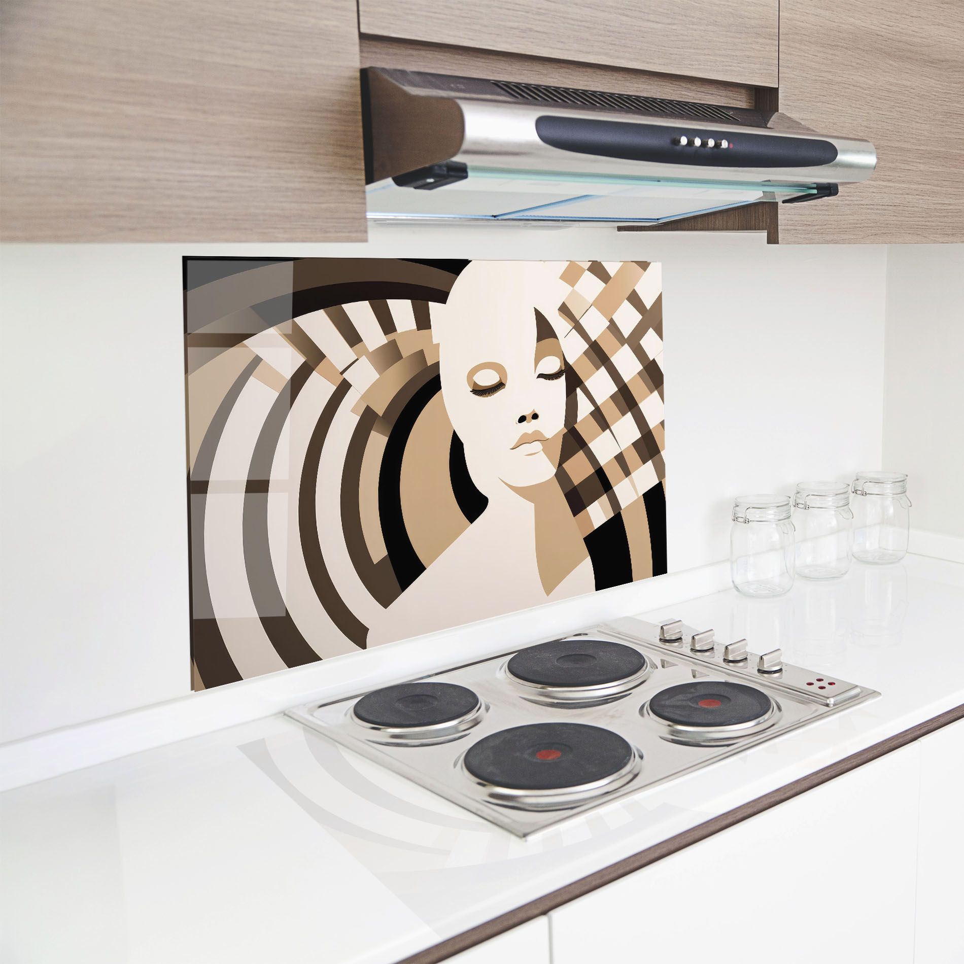 Op Art Portrait mockup 8