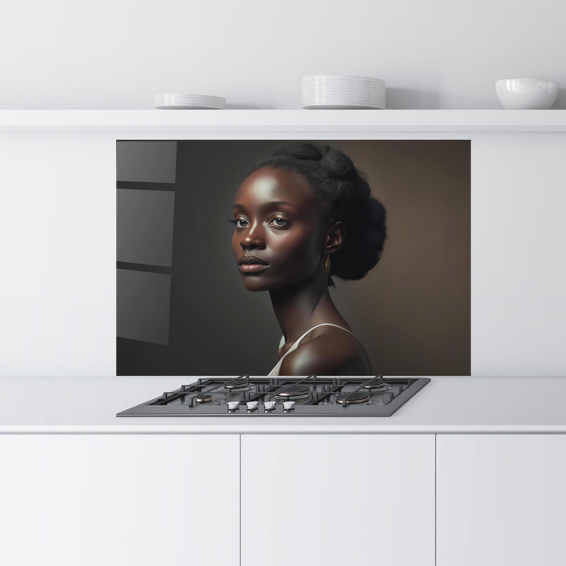 Konyhai üveg hátfal African Natural Makeup mockup 9
