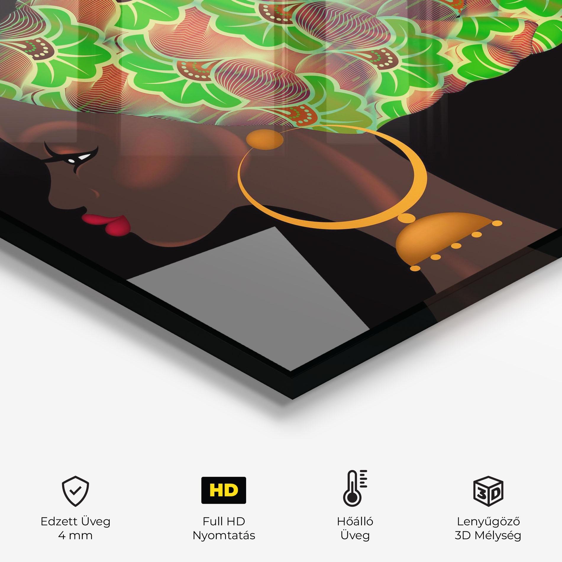 Konyhai üveg hátfal Ankara Headwrap mockup 2