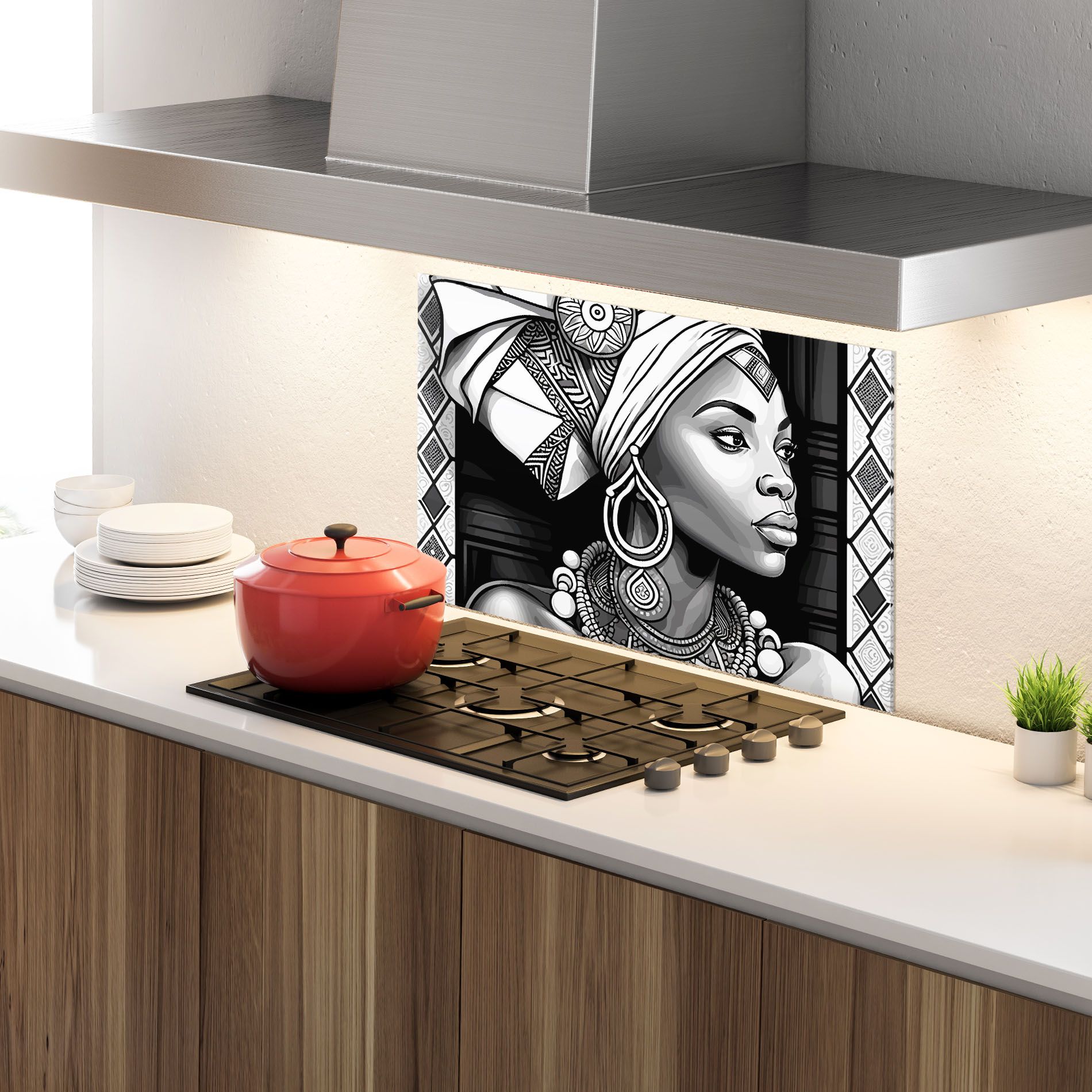 African Lady mockup 4