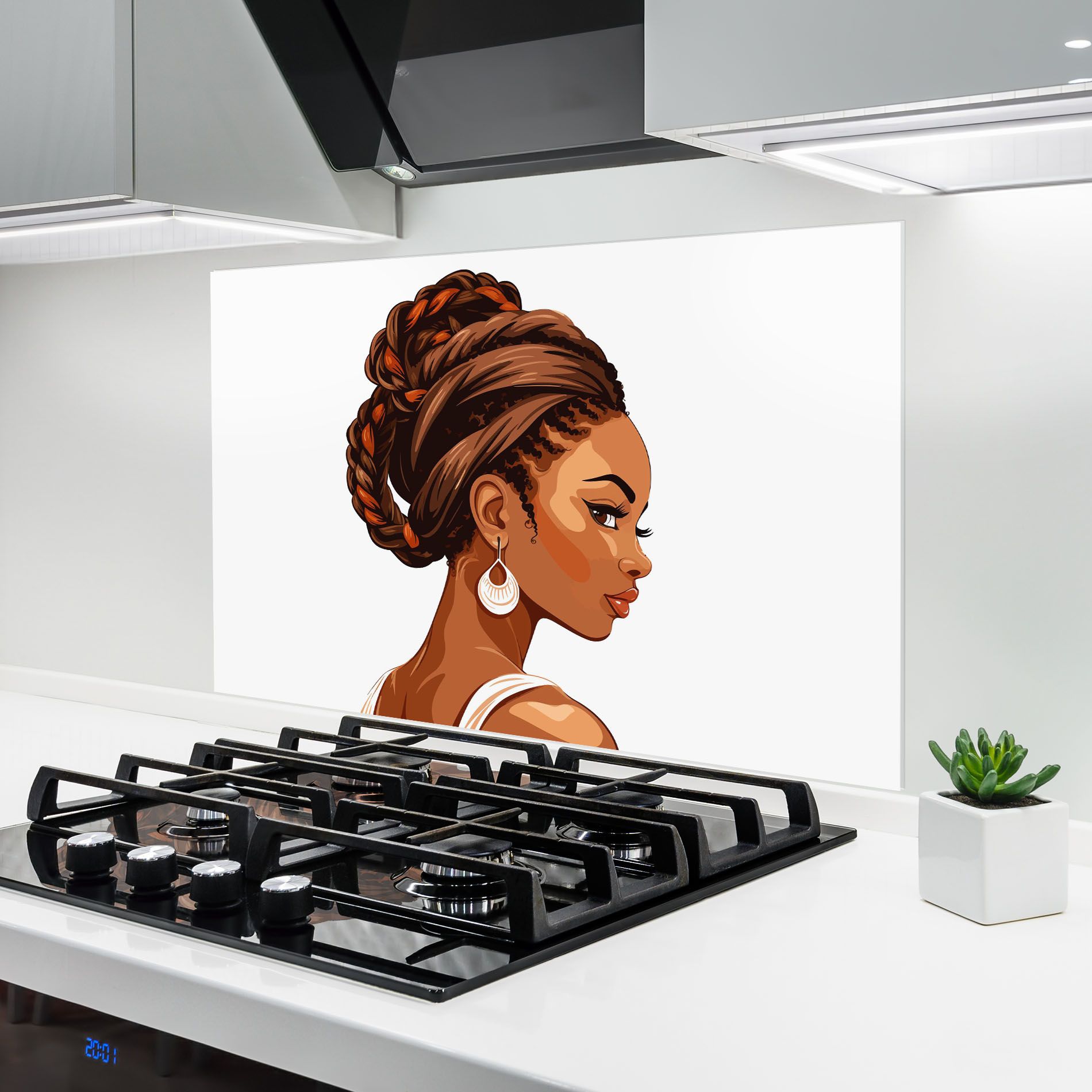 Pretty African Lady mockup 6