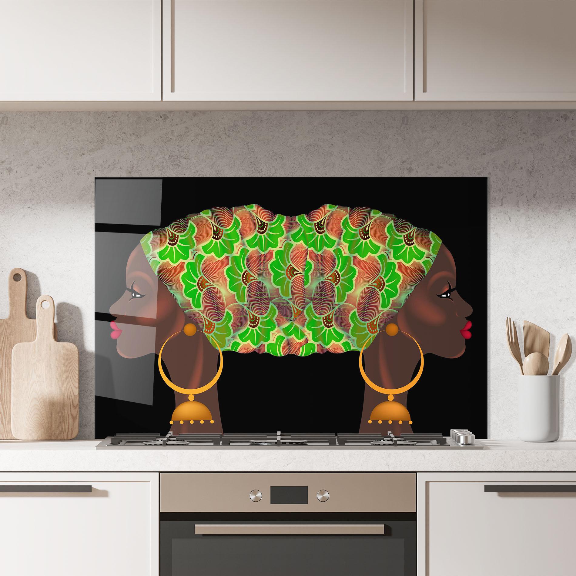 Konyhai üveg hátfal Ankara Headwrap mockup 7