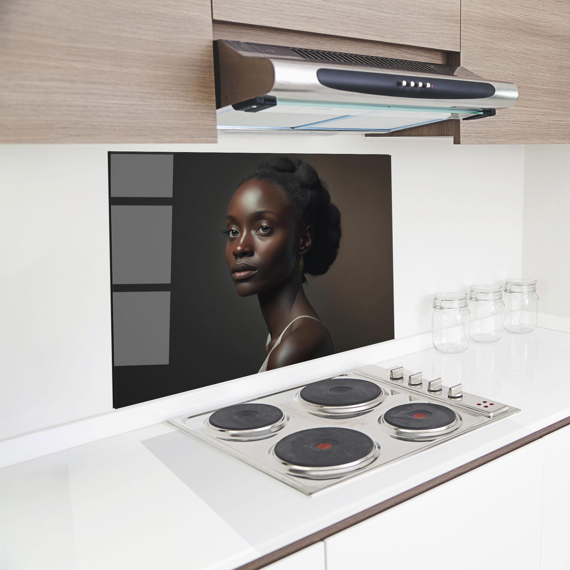 Konyhai üveg hátfal African Natural Makeup mockup 8