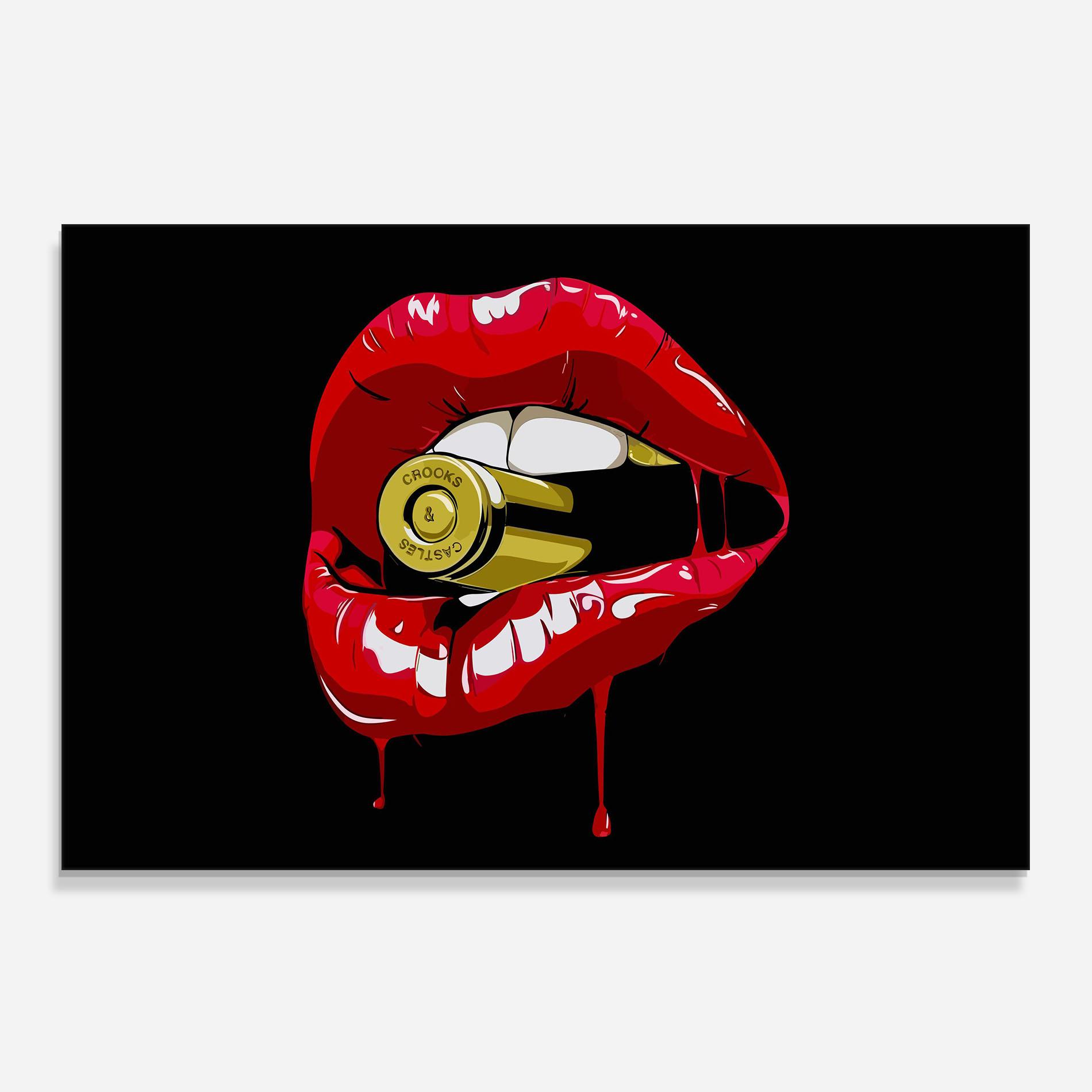 Konyhai üveg hátfal Bullet Lips mockup 0