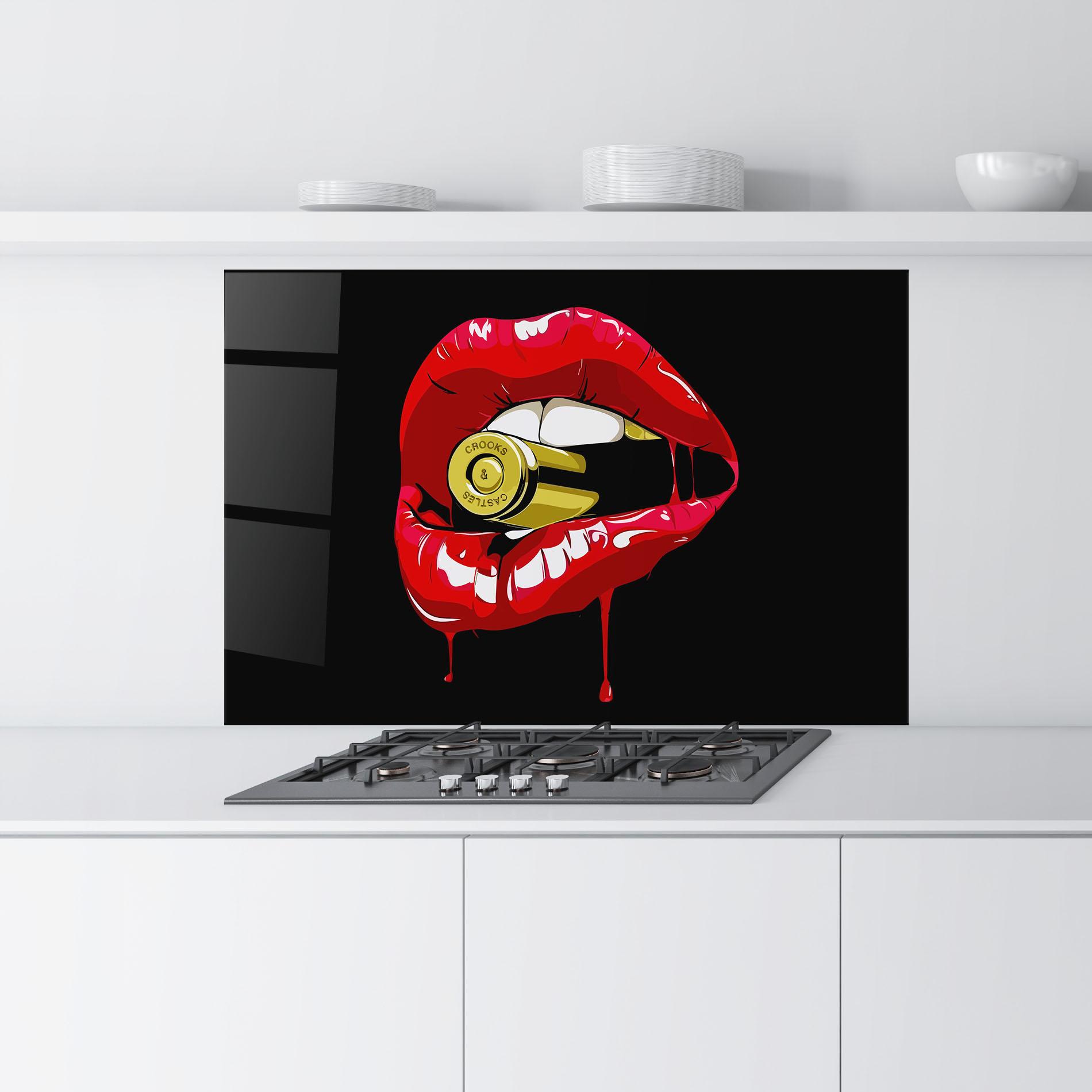 Konyhai üveg hátfal Bullet Lips mockup 9