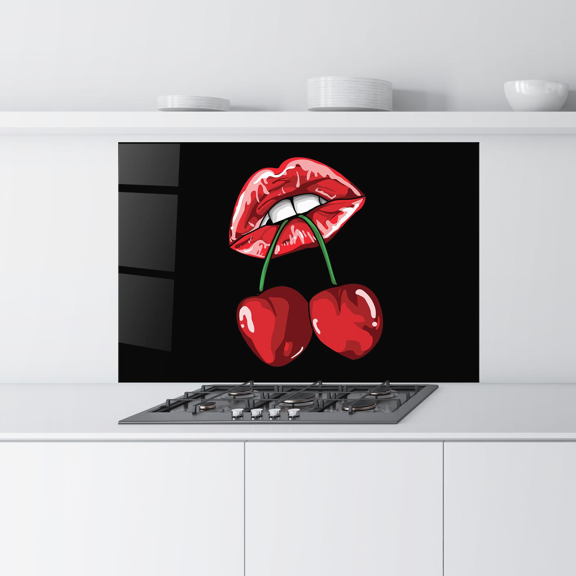 Konyhai üveg hátfal Cherry Lips mockup 9