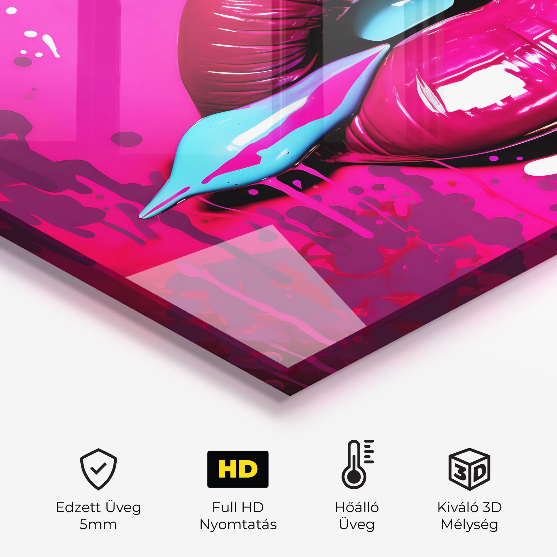 Dark Pink Lips Art mockup 2