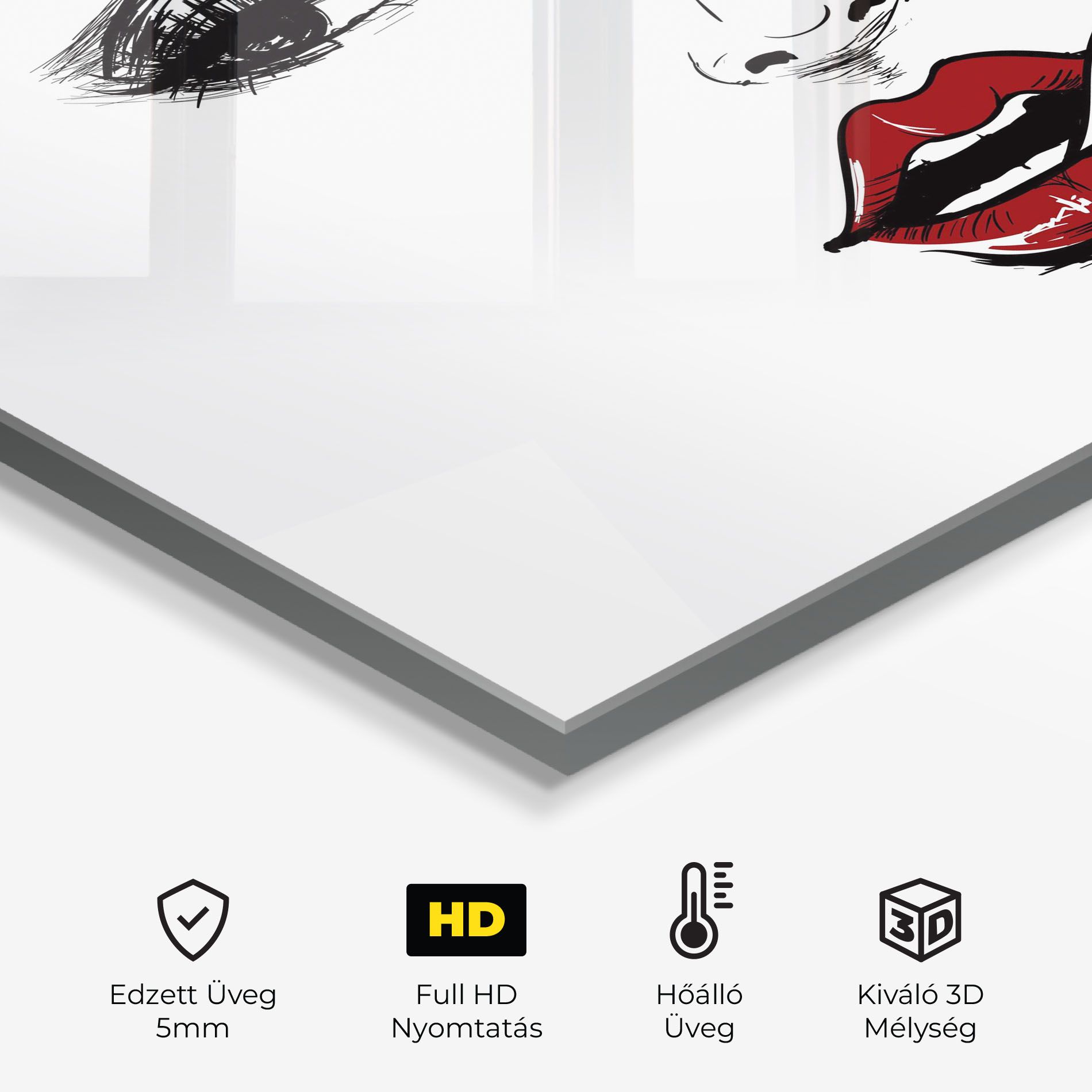 Red Lips Looking mockup 2