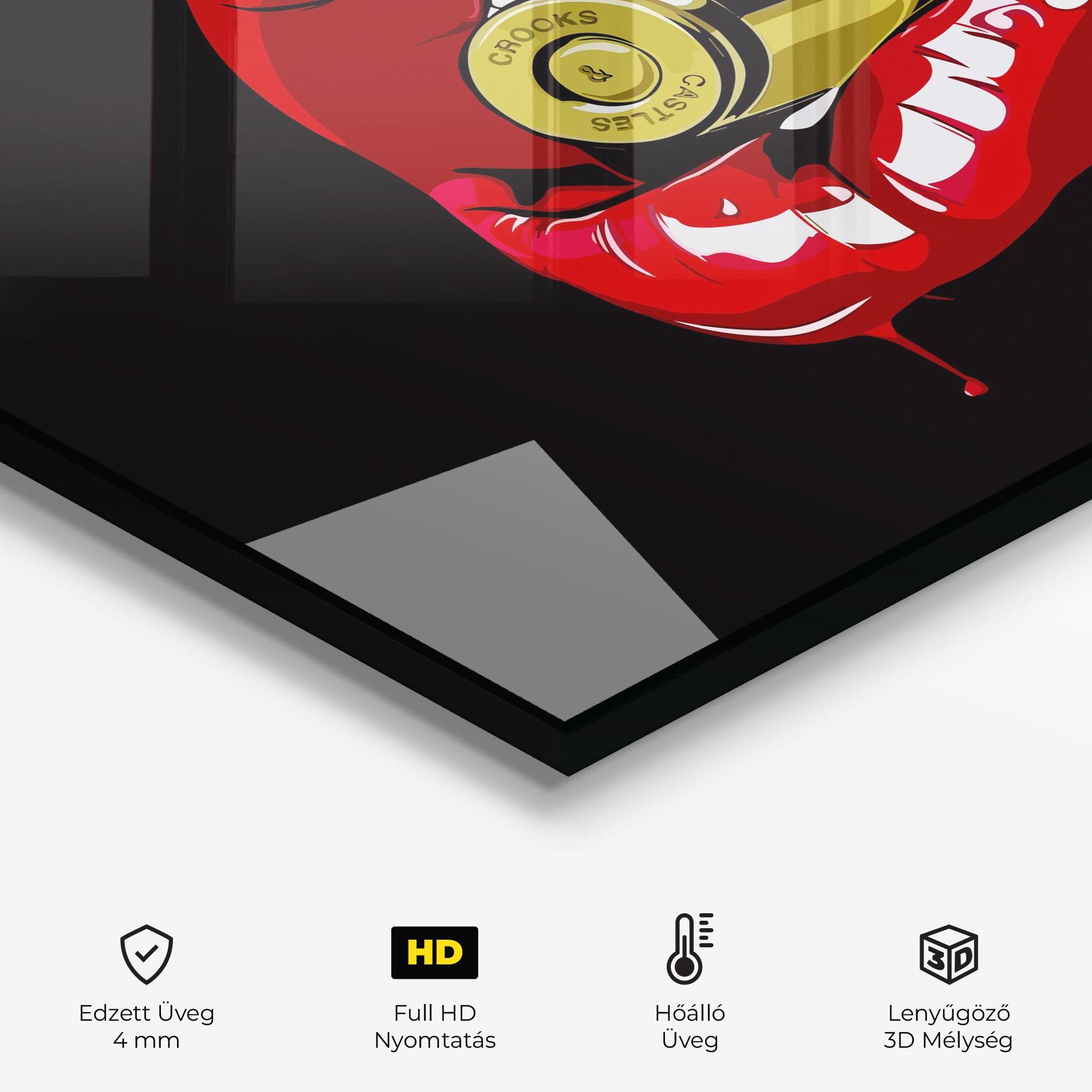 Konyhai üveg hátfal Bullet Lips mockup 2