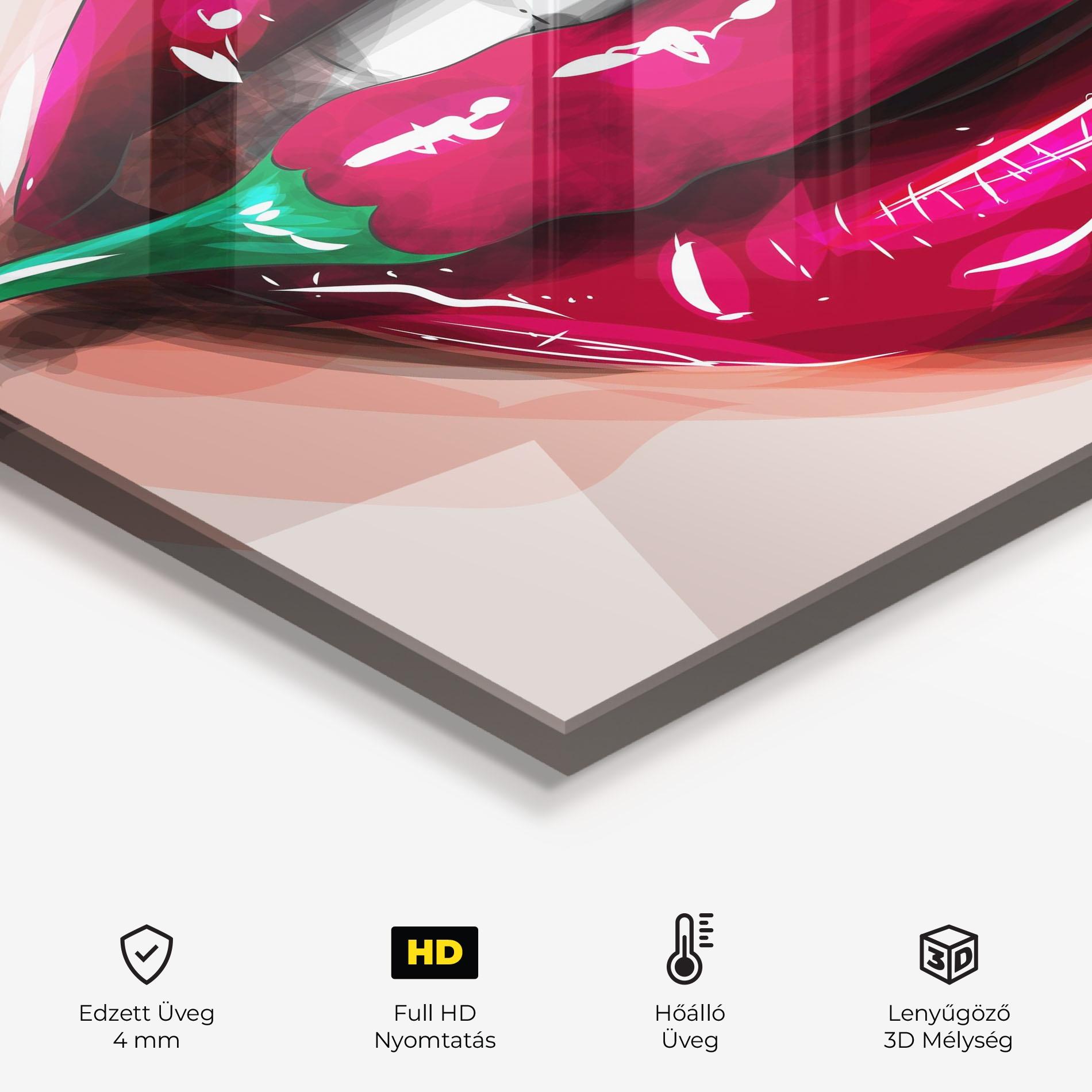 Konyhai üveg hátfal Chilli Lips mockup 2