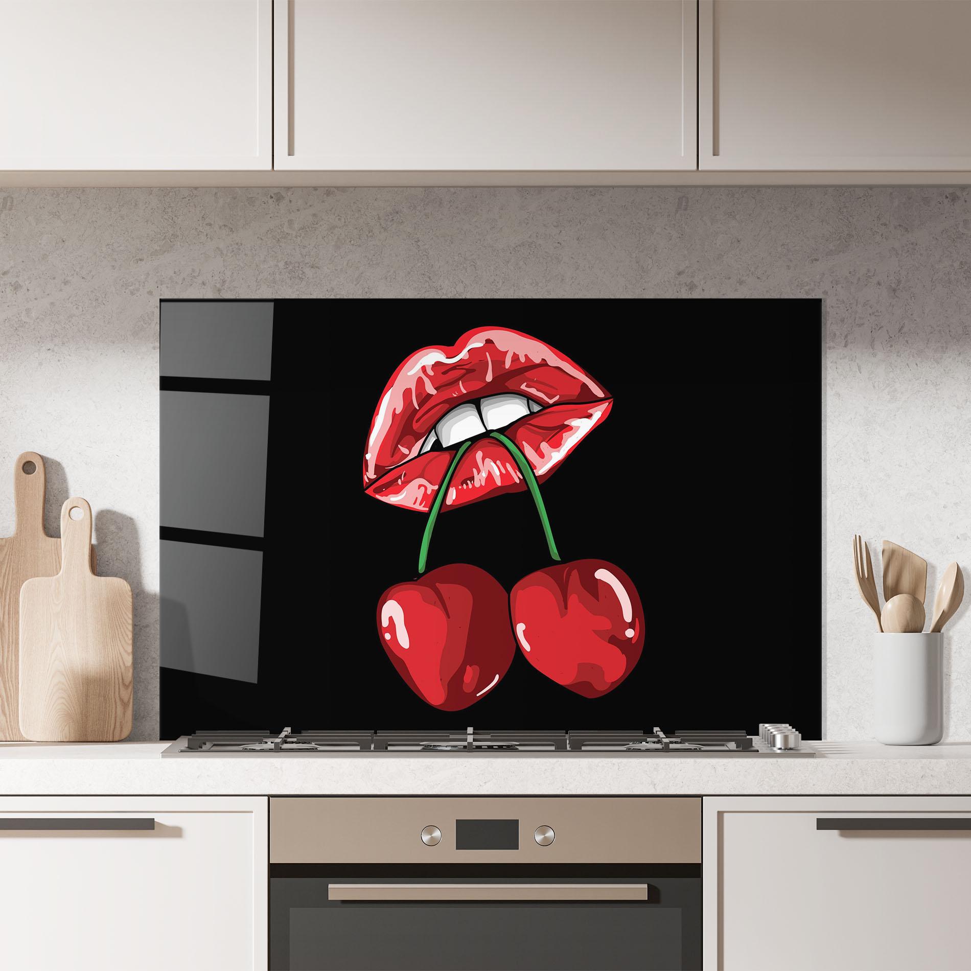 Konyhai üveg hátfal Cherry Lips mockup 7