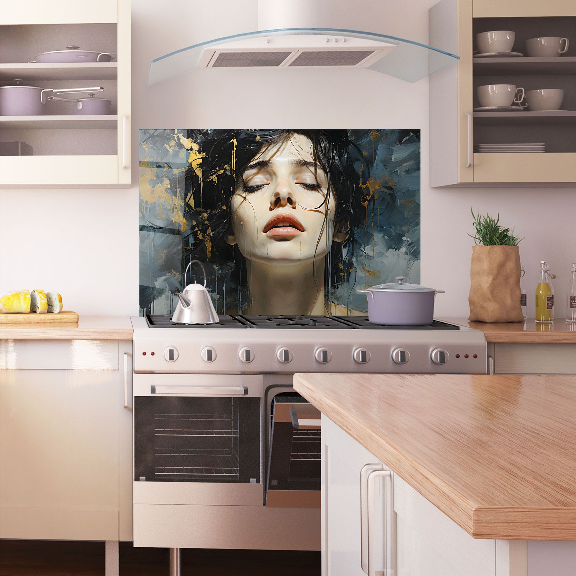 Closed Eyes Woman mockup 1