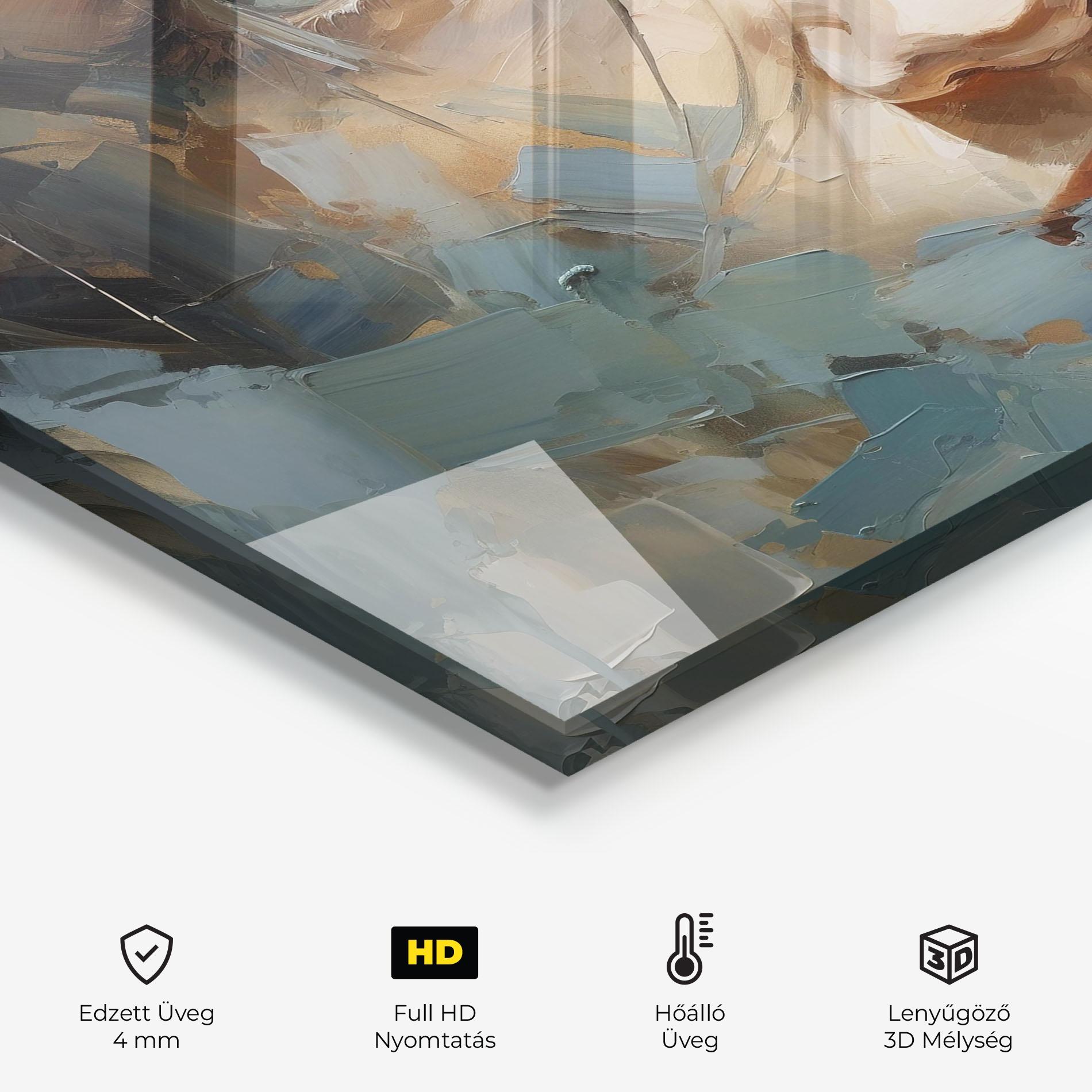 Konyhai üveg hátfal Expressive Portrait mockup 2