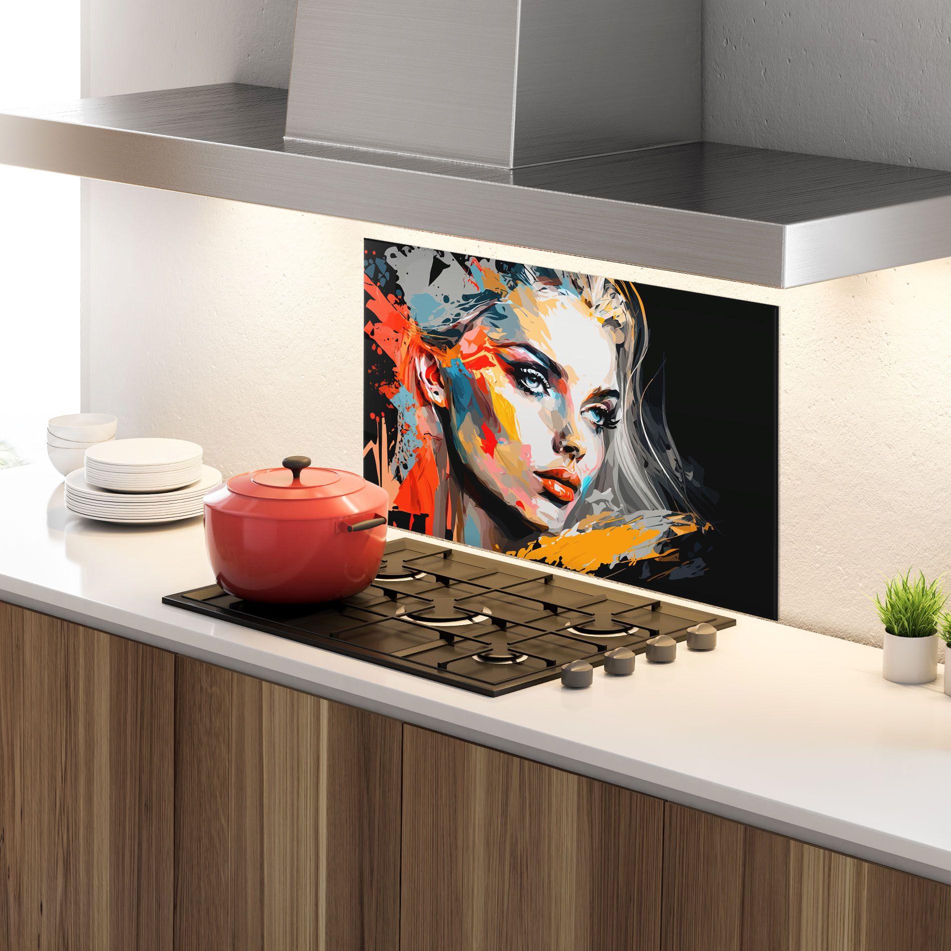 Blue Eye Face mockup 4