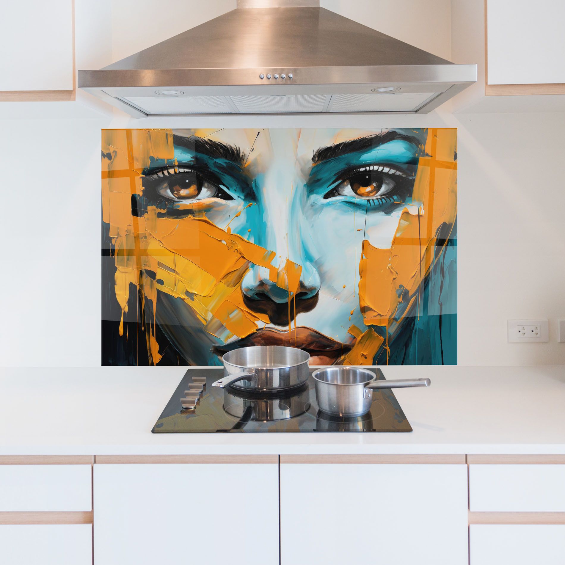 Orange Paint Portrait mockup 5