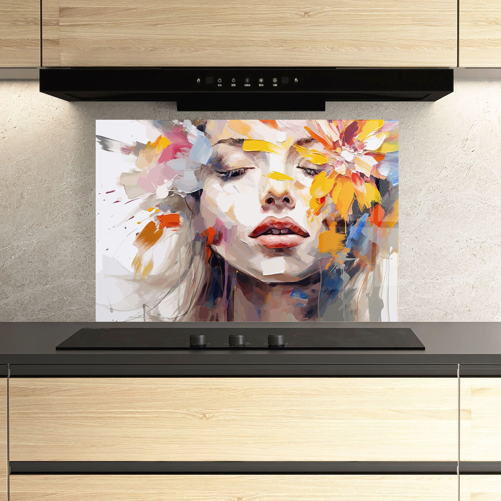 Oil Flower Portrait mockup 3