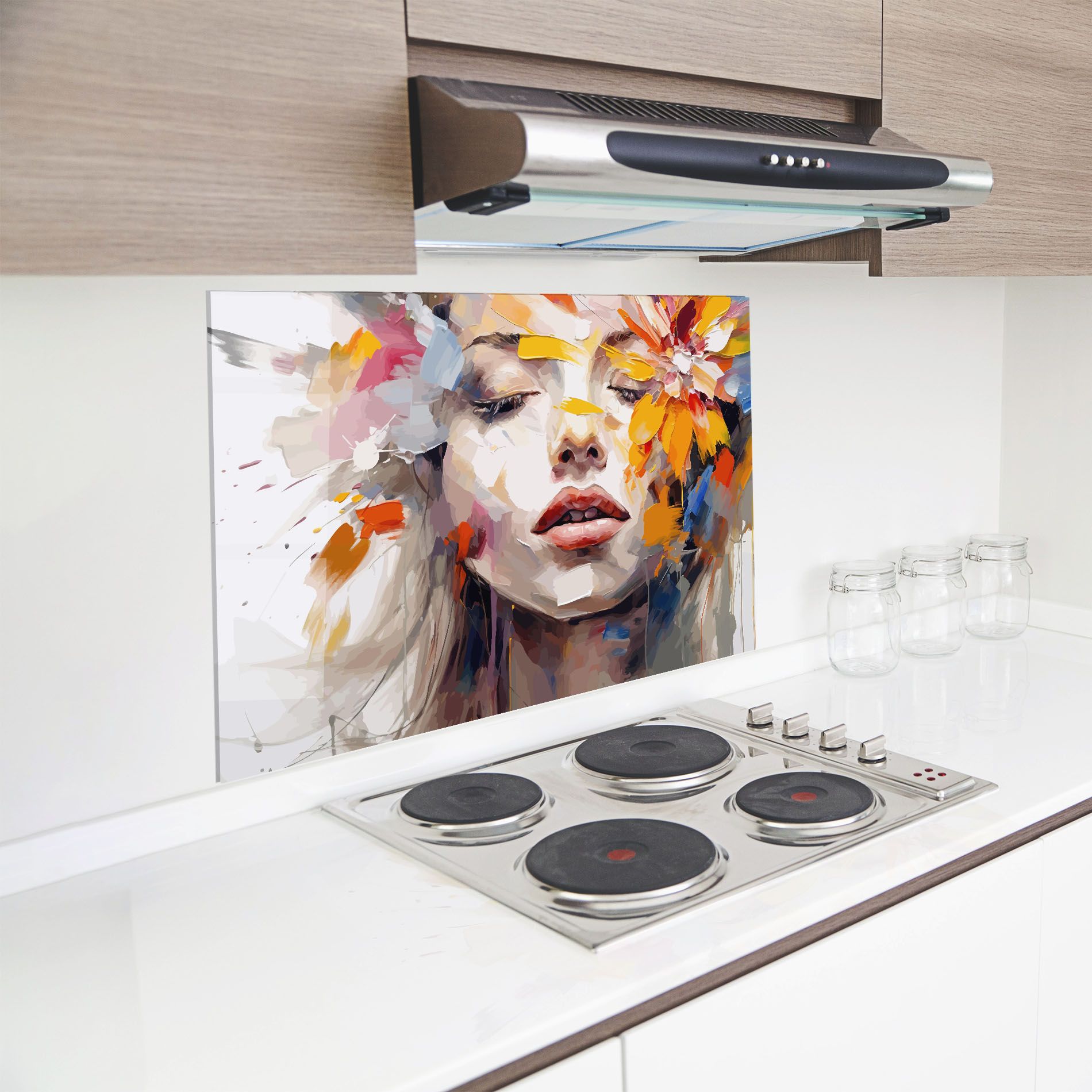 Oil Flower Portrait mockup 8