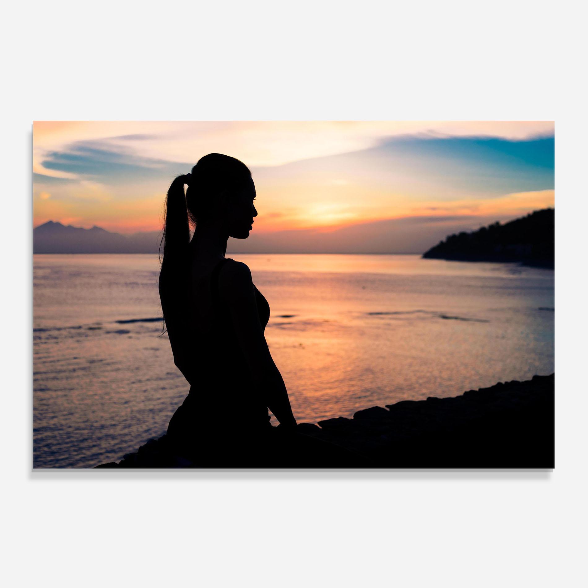 Konyhai üveg hátfal Beach Pretty View mockup 0