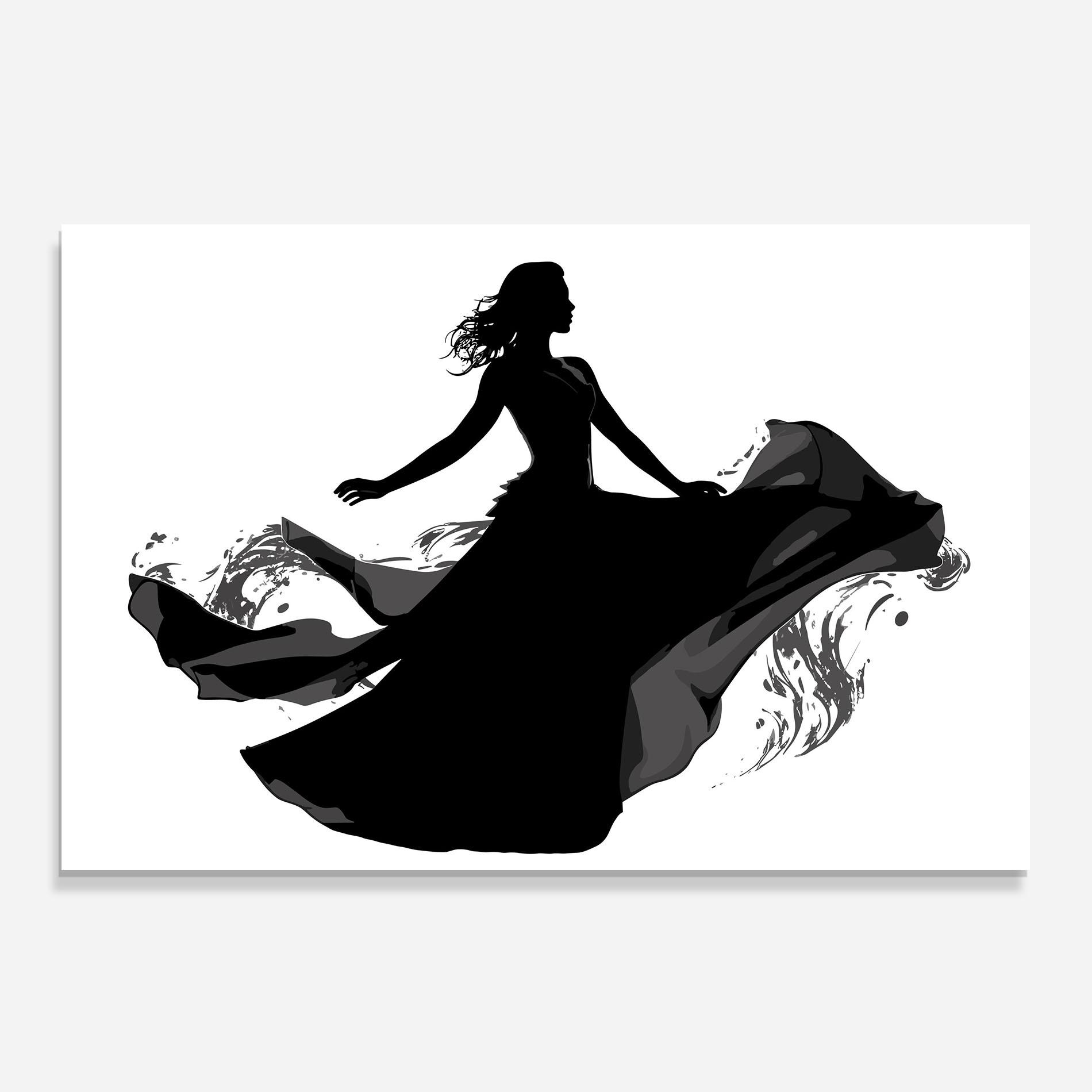 Konyhai üveg hátfal Dress Jump mockup 0