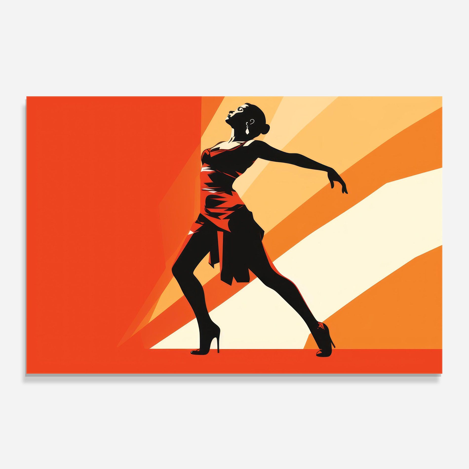 Red Dress Shilouette mockup 0