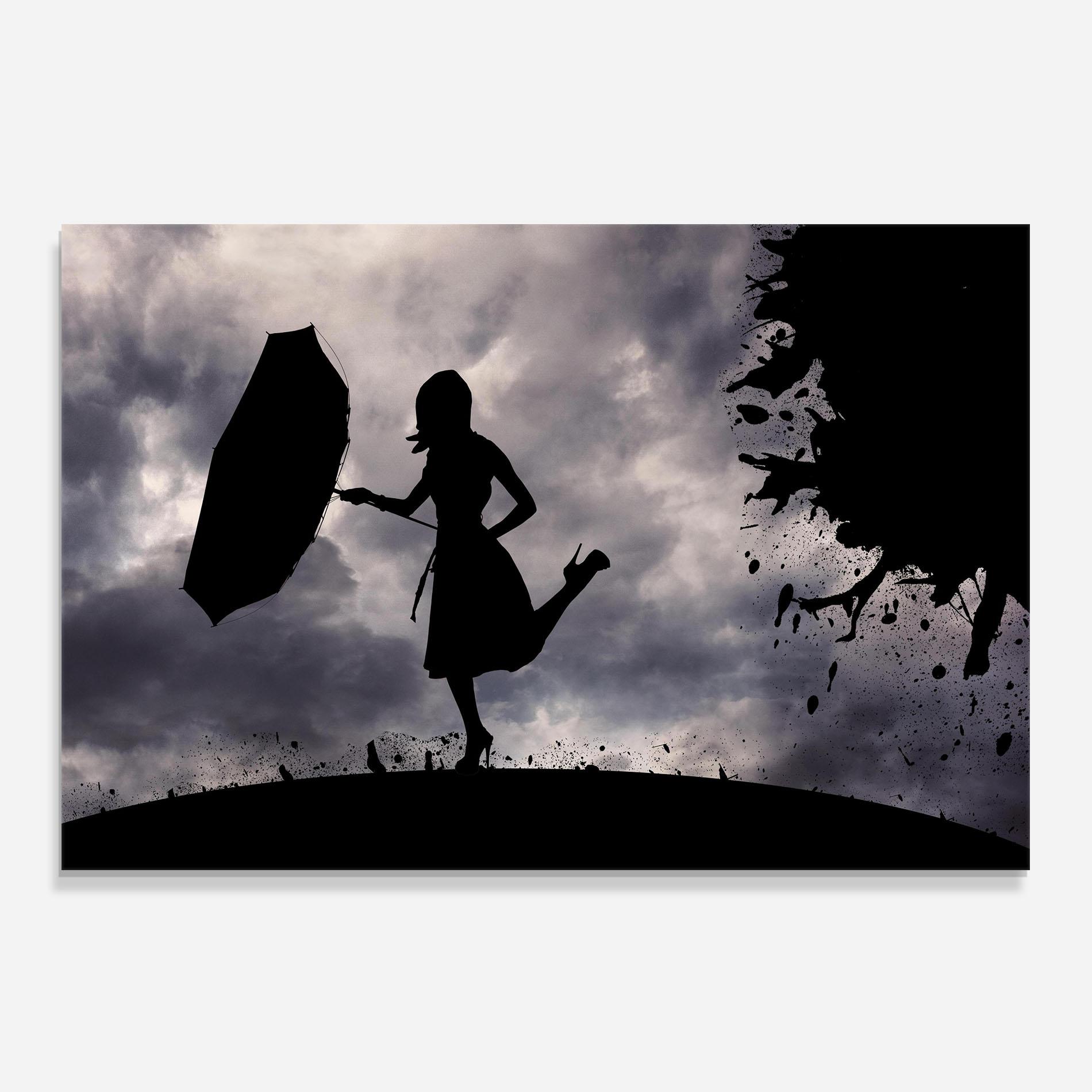 Konyhai üveg hátfal Stormy Day mockup 0