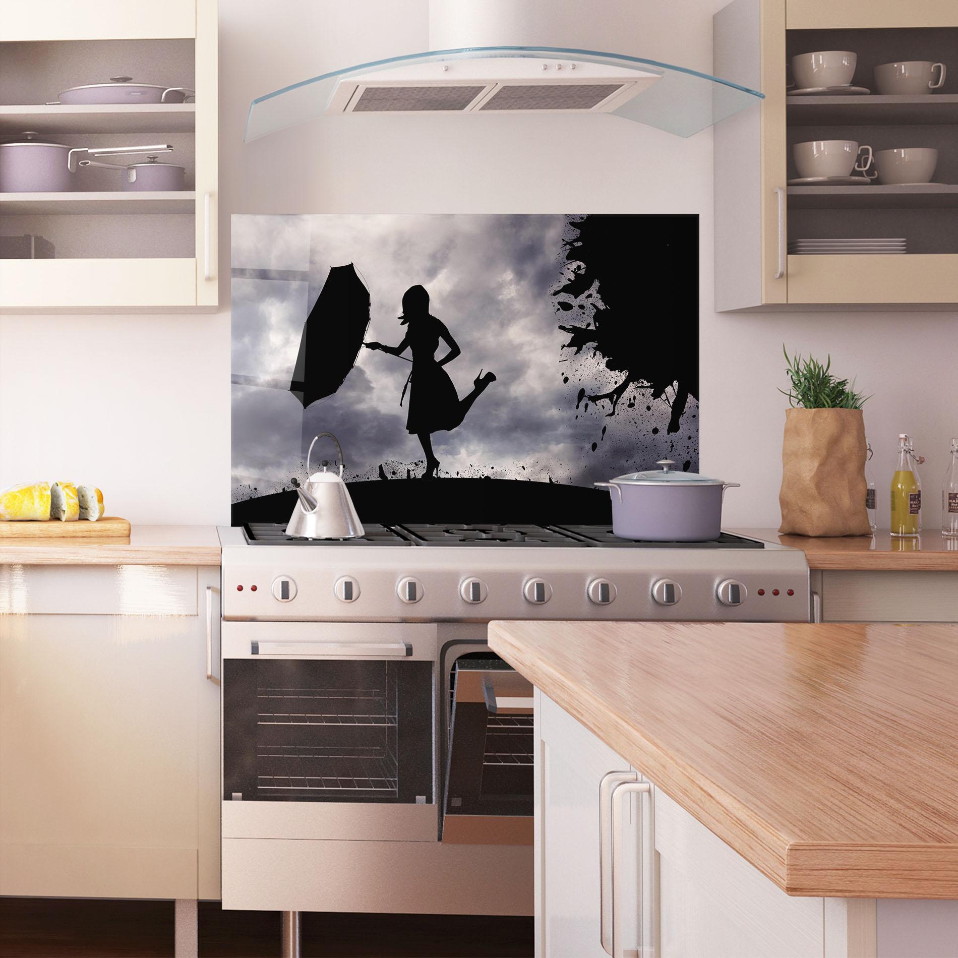 Konyhai üveg hátfal Stormy Day mockup 1