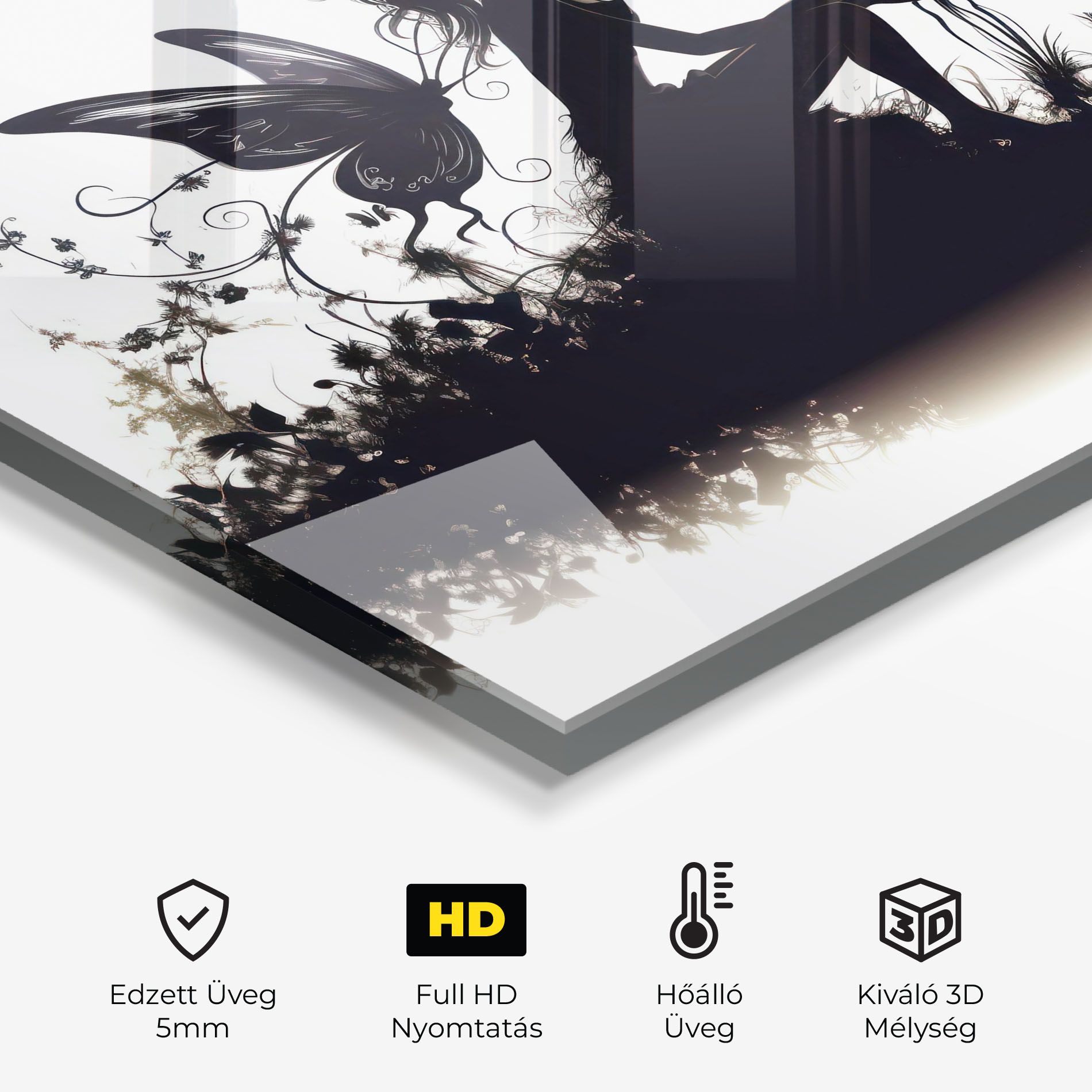 Butterfly Woman Shilouette mockup 2