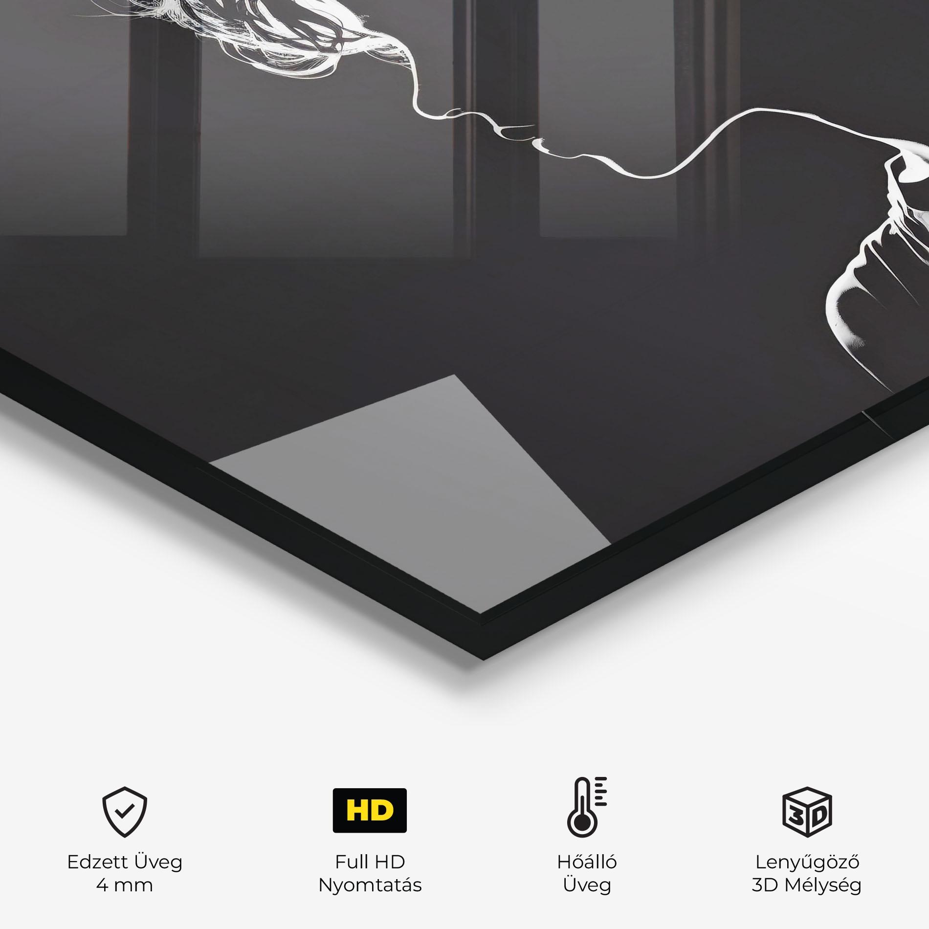 Konyhai üveg hátfal Digital Silhouette mockup 2