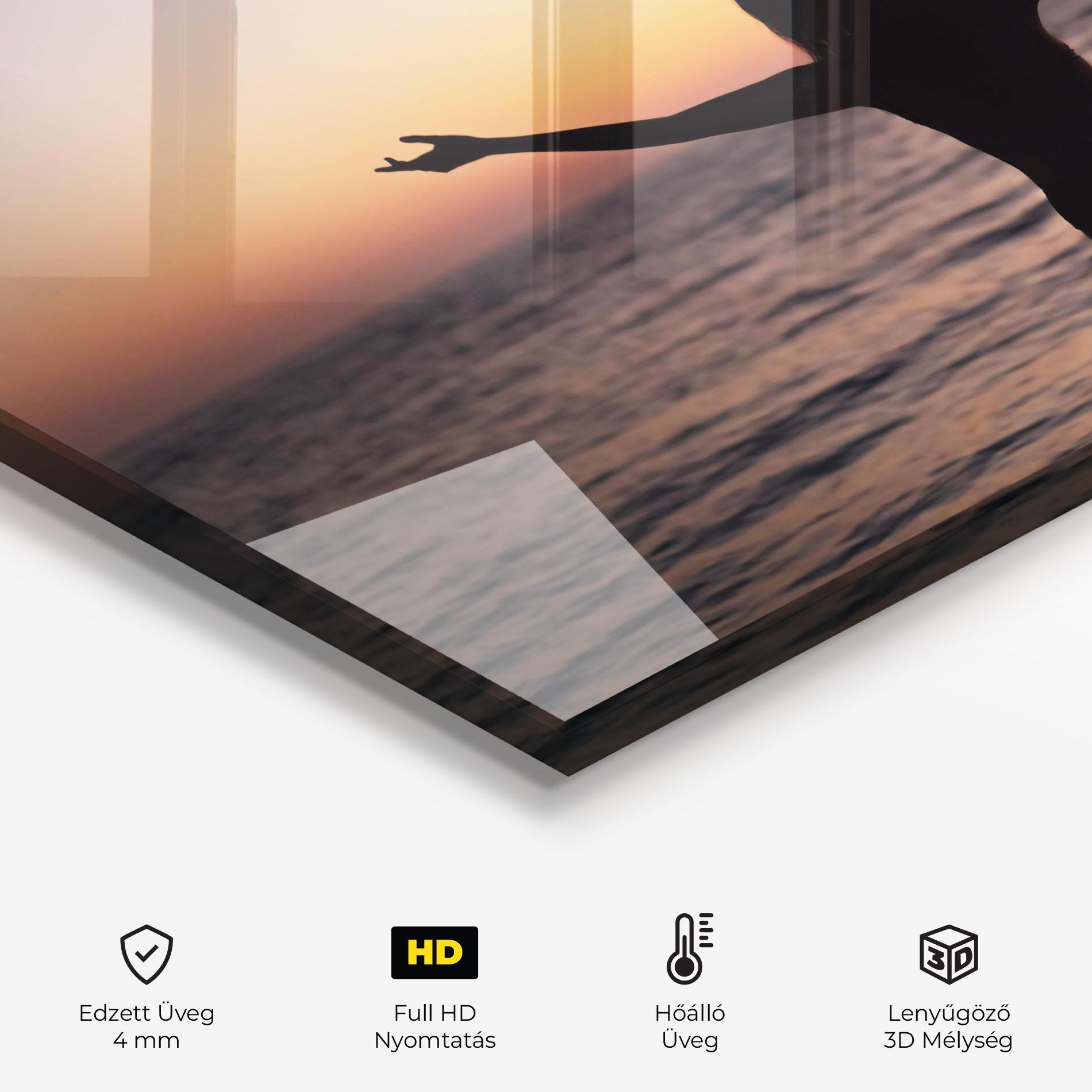 Konyhai üveg hátfal Feeling Freedom mockup 2