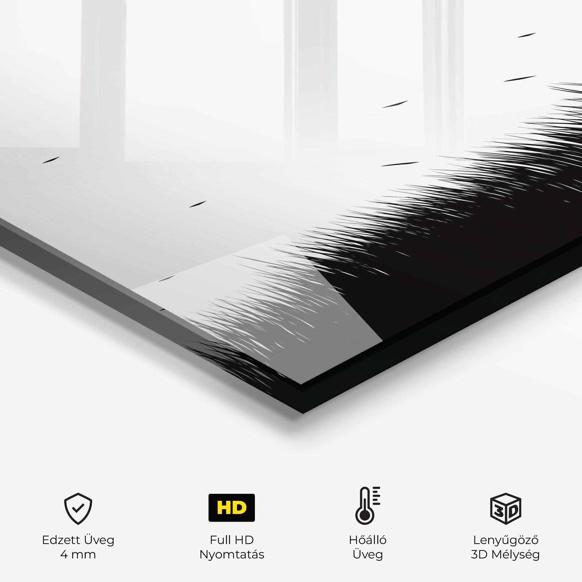 Konyhai üveg hátfal Umbrella Girl mockup 2