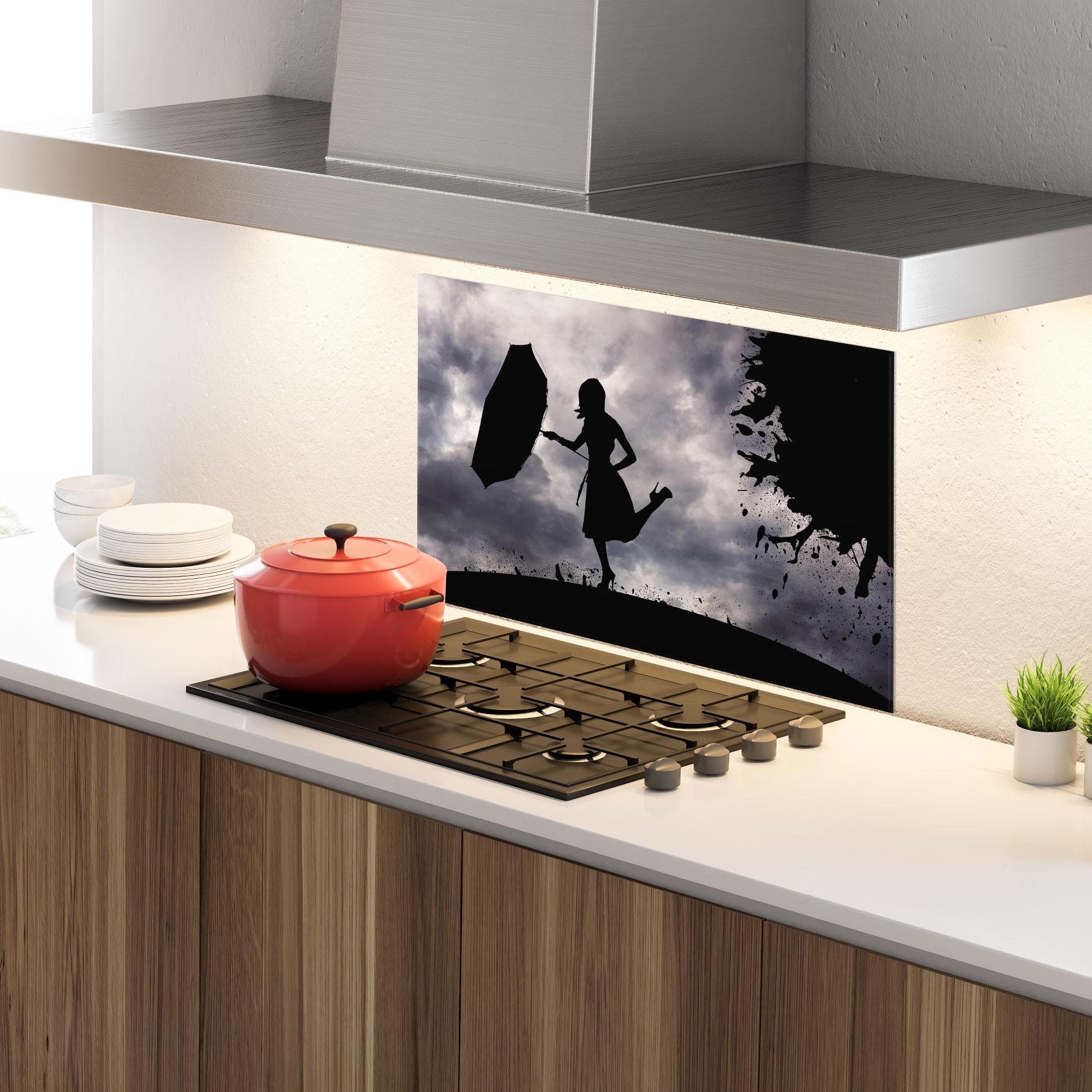 Konyhai üveg hátfal Stormy Day mockup 4