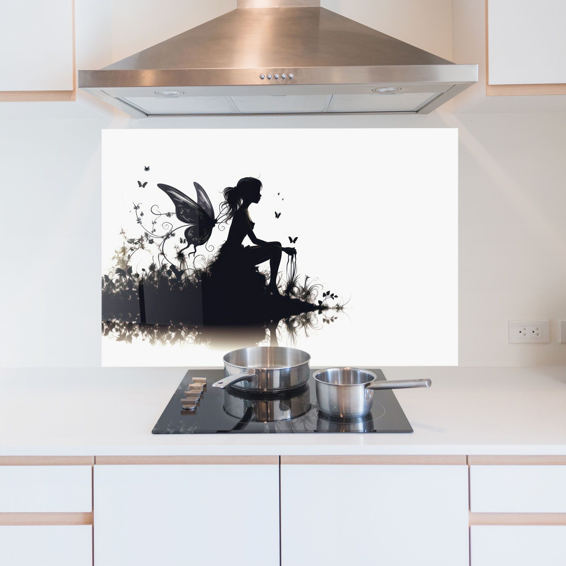 Butterfly Woman Shilouette mockup 5