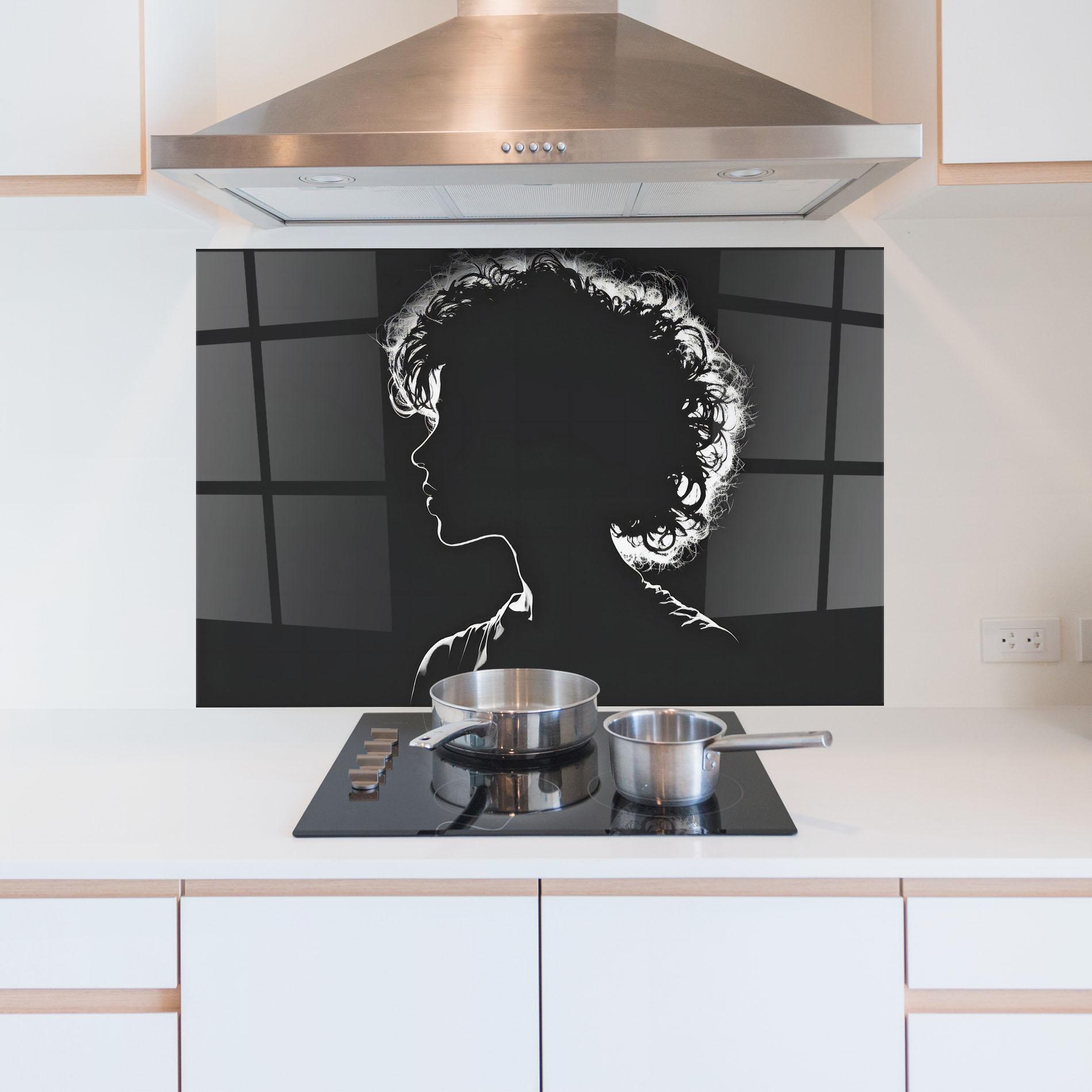 Konyhai üveg hátfal Digital Silhouette mockup 5