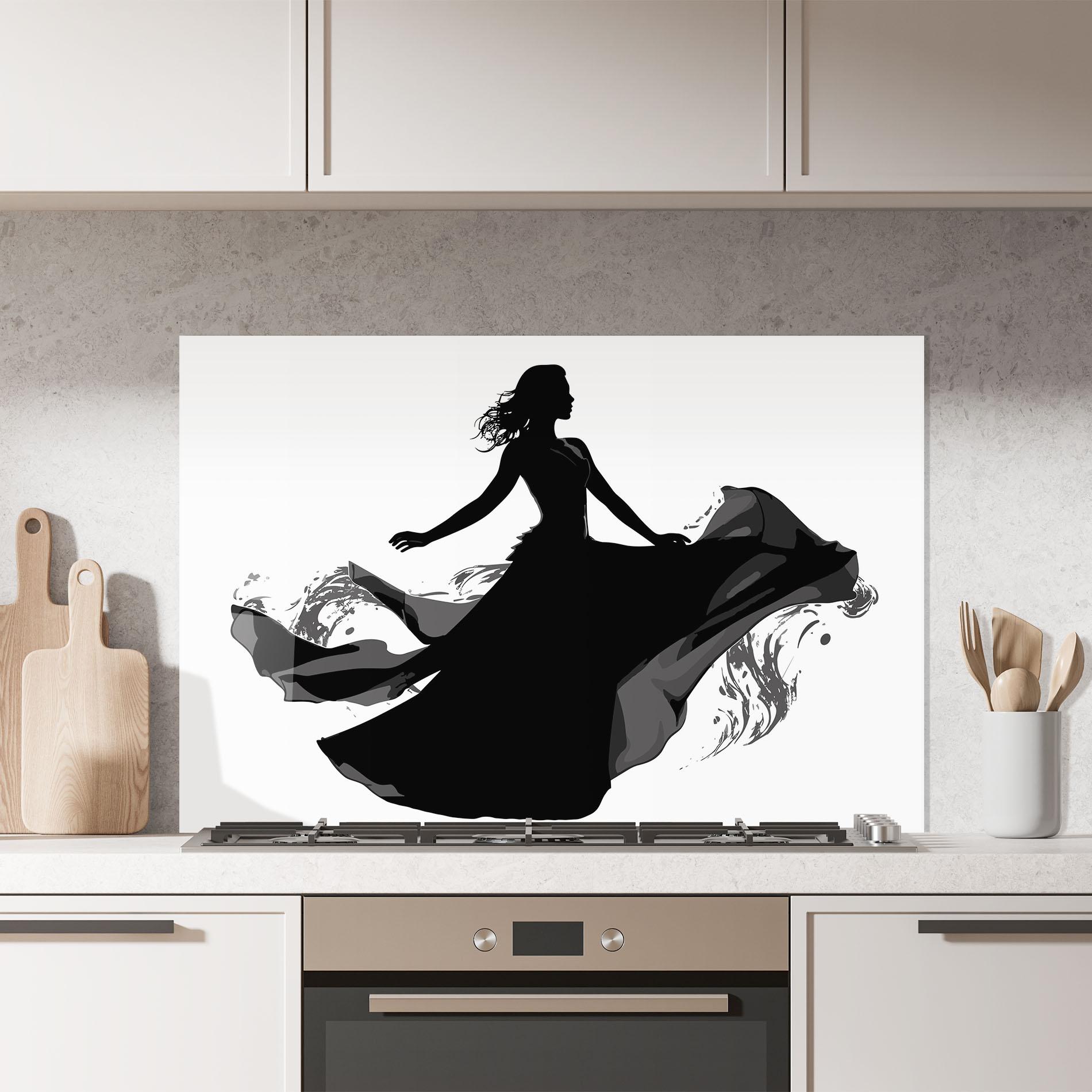 Konyhai üveg hátfal Dress Jump mockup 7