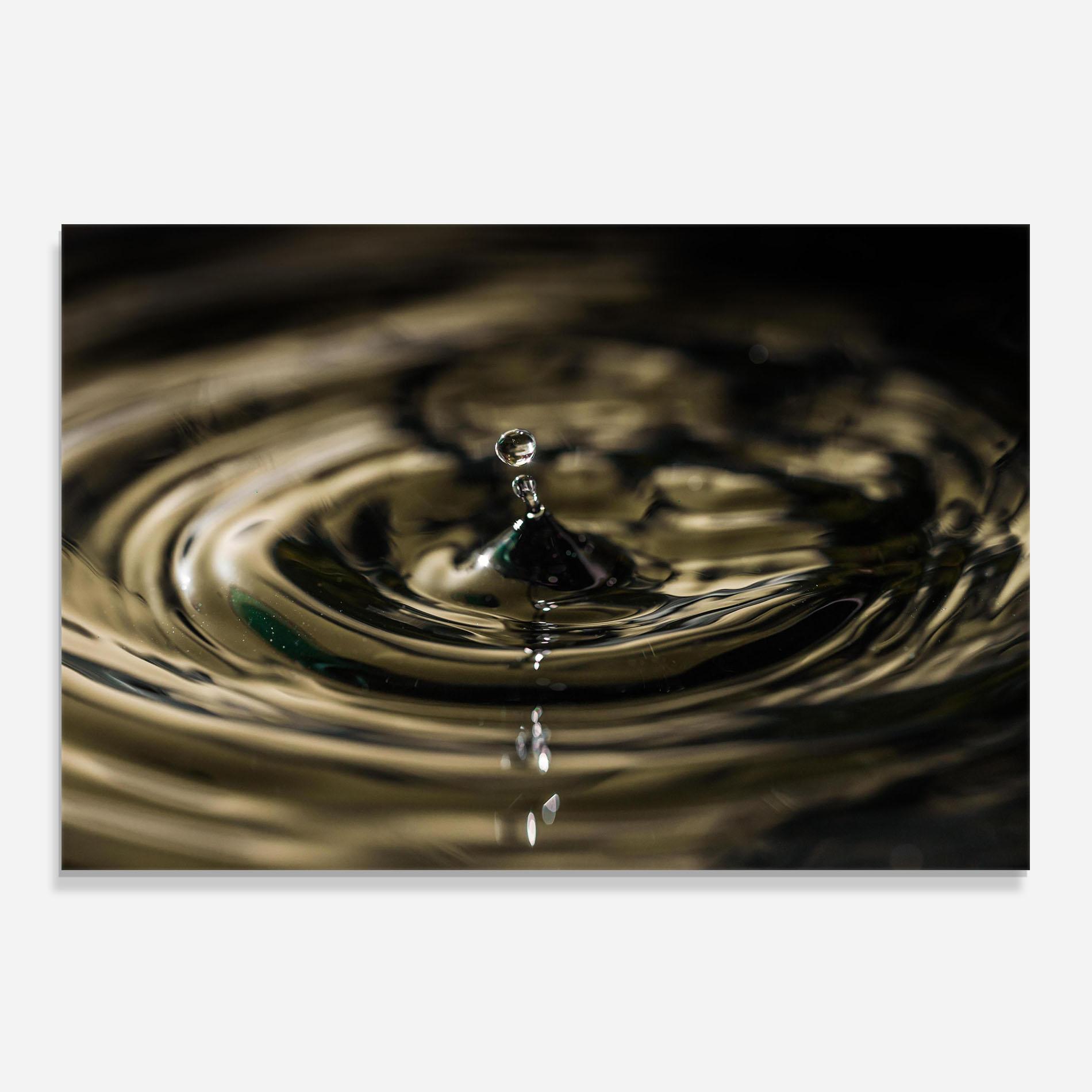 Konyhai üveg hátfal Brown Water Drop mockup 0