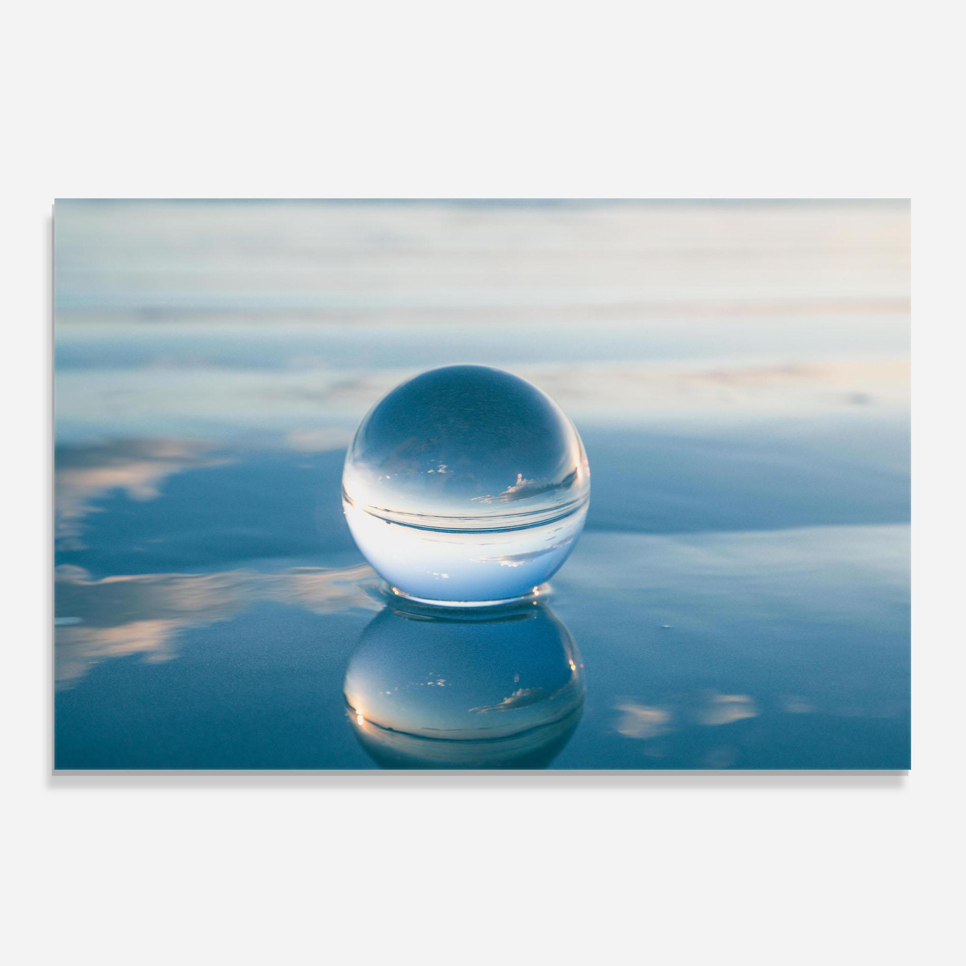 Konyhai üveg hátfal Crystal Ball Reflecting mockup 0