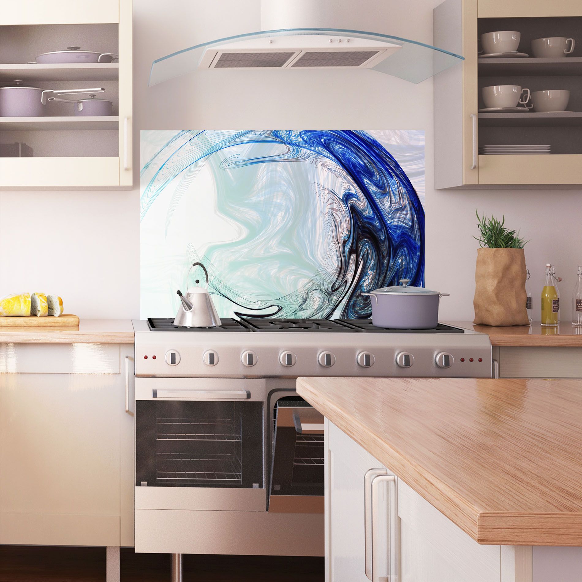 Blue Black Art mockup 1