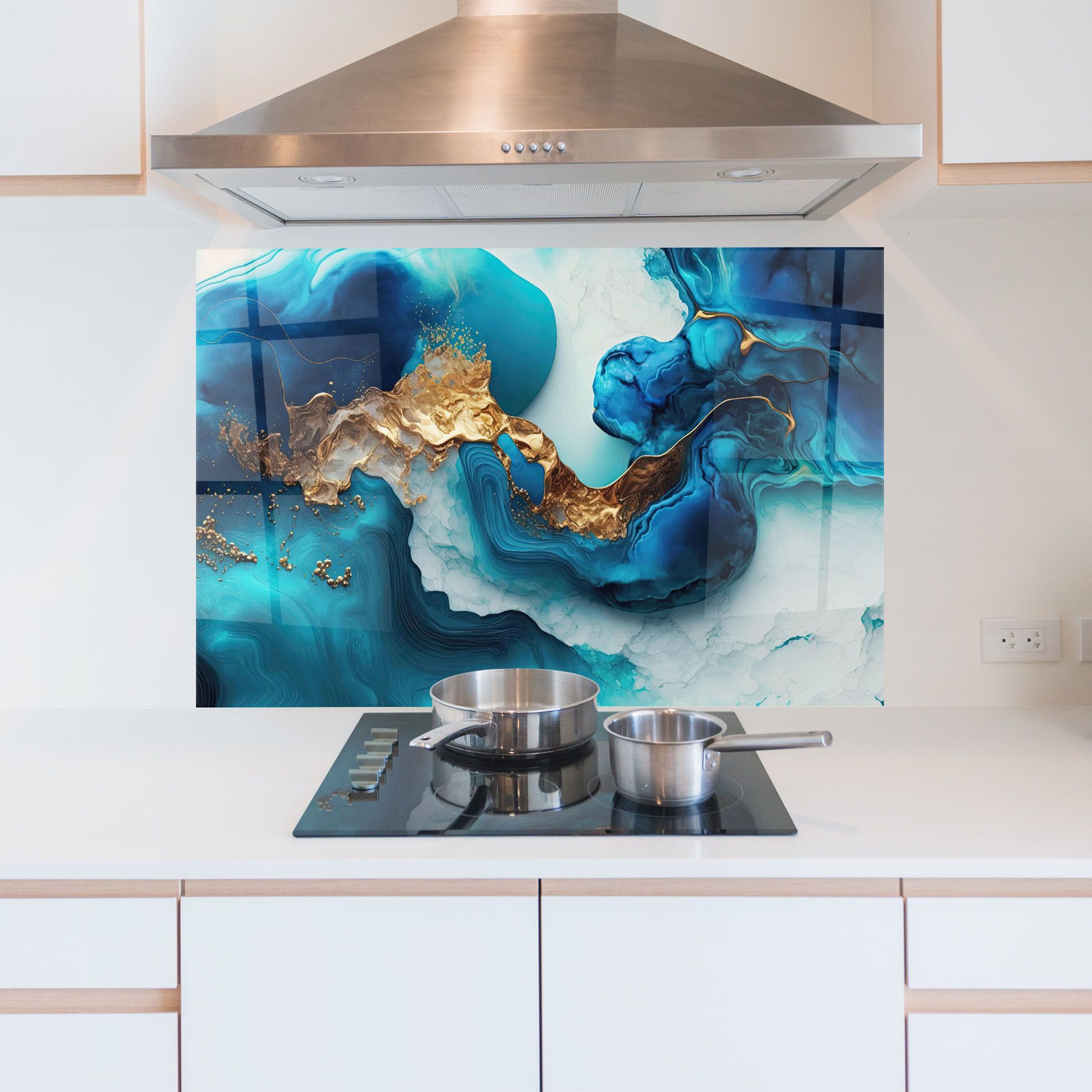 Gold Blue Art Wave mockup 5