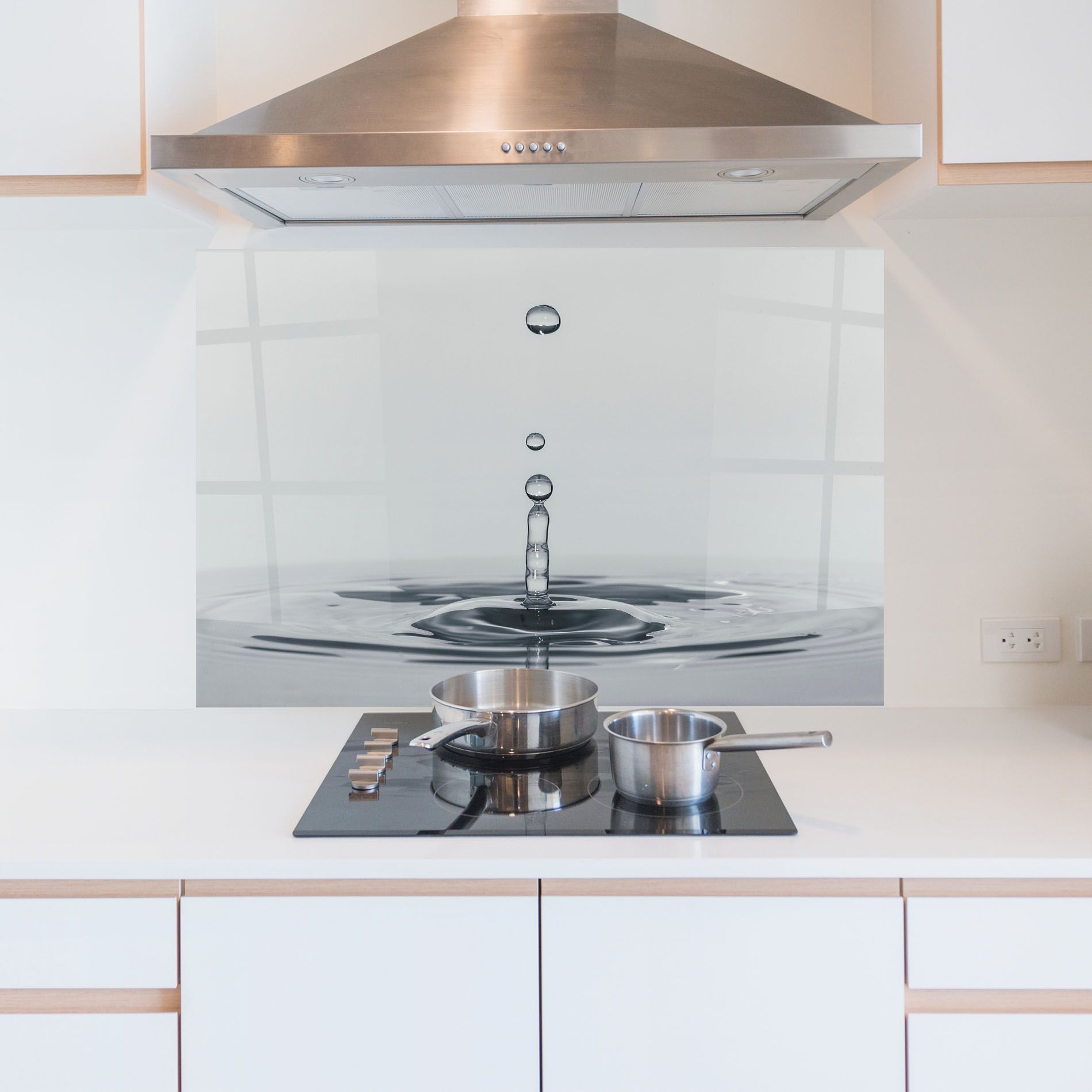 Grey Water Drop mockup 5